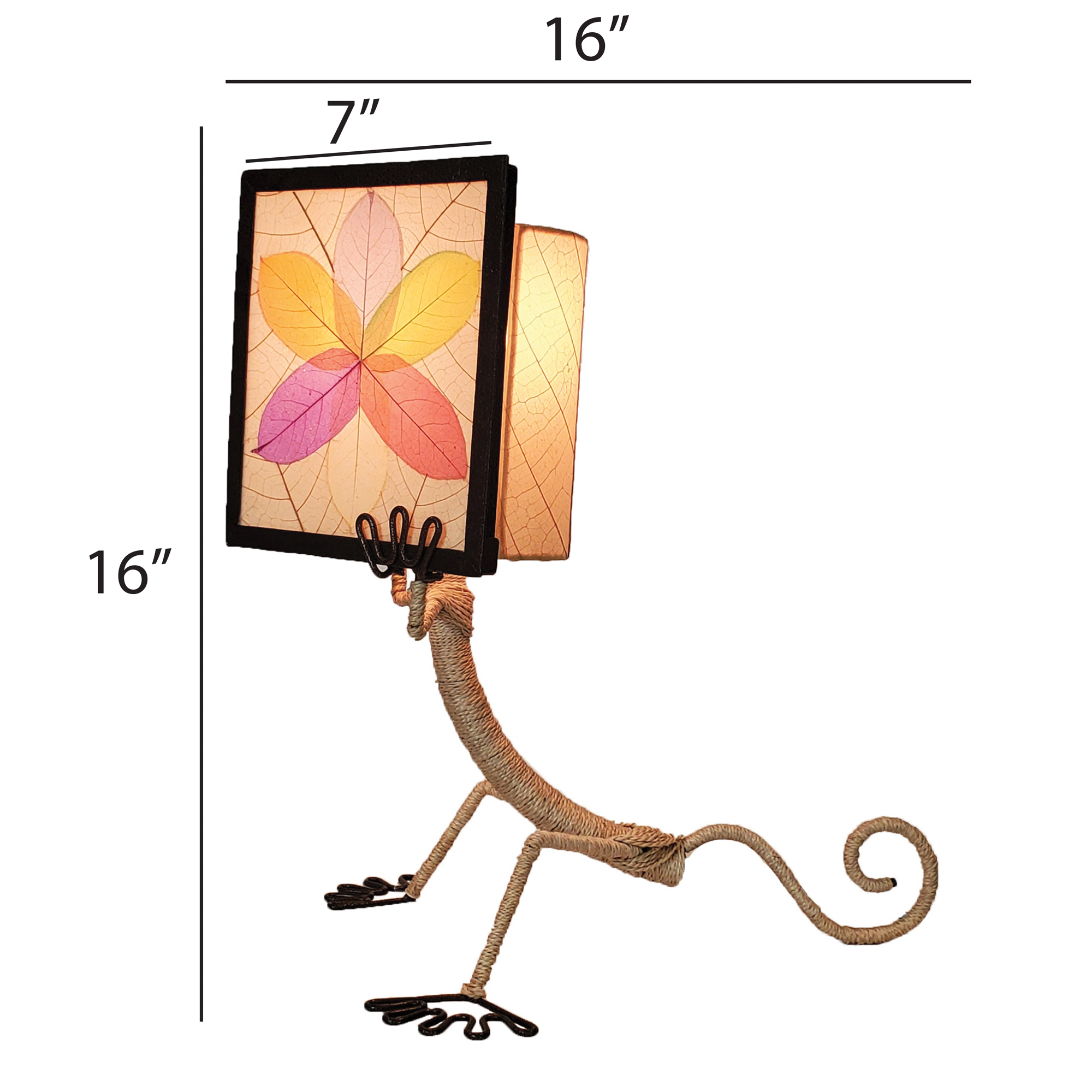 Enlightened Gecko Table Lamp Multi Color <br>(Item # 305 t m) - Image 3