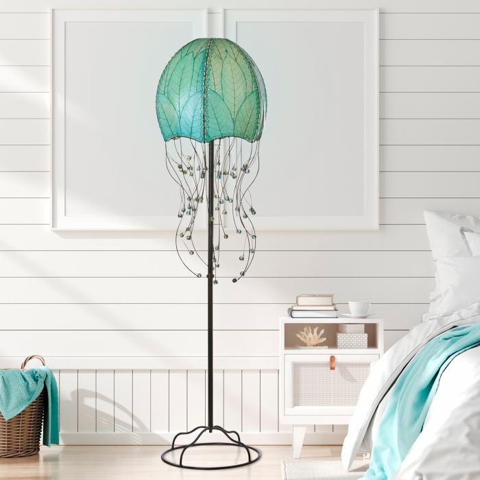 Jellyfish Large Floor Lamp Sea Blue <br>(Item # 399 sb) - Image 5