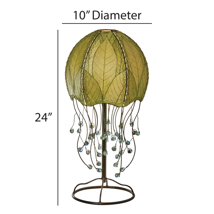 Jellyfish Table Lamp Green <br>(Item # 399 t g) - Image 3
