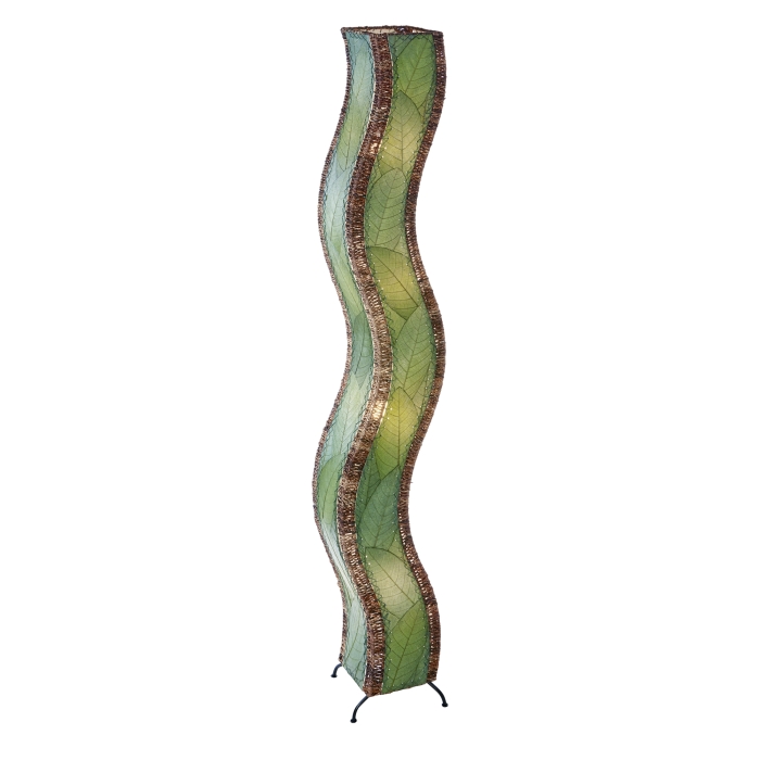 Wave Giant Floor Lamp Green <br>(Item # 457 xl g)