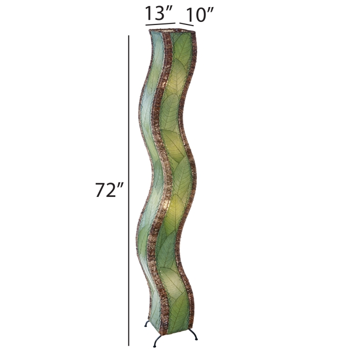 Wave Giant Floor Lamp Green <br>(Item # 457 xl g) - Image 2