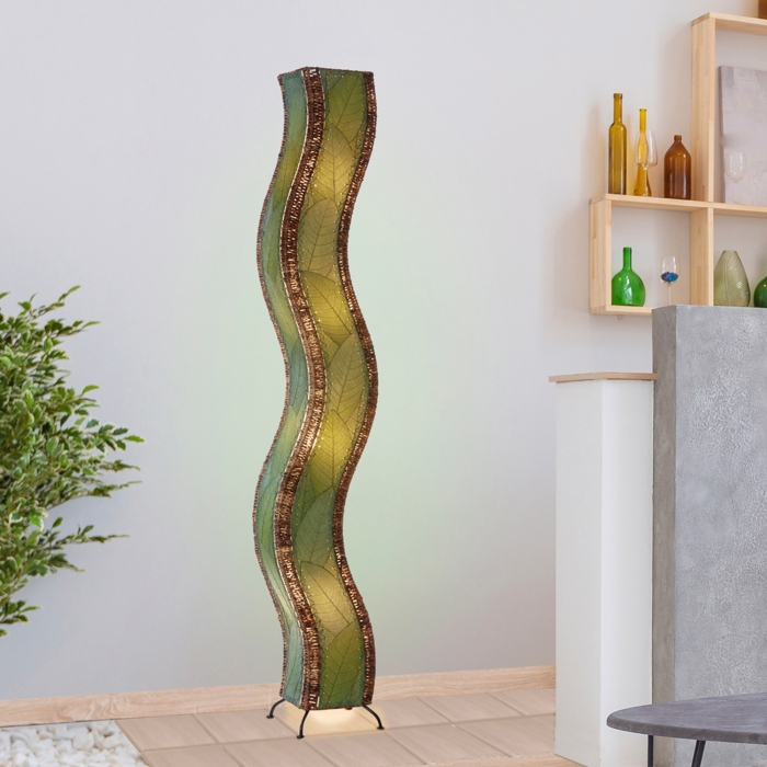 Wave Giant Floor Lamp Green <br>(Item # 457 xl g) - Image 3