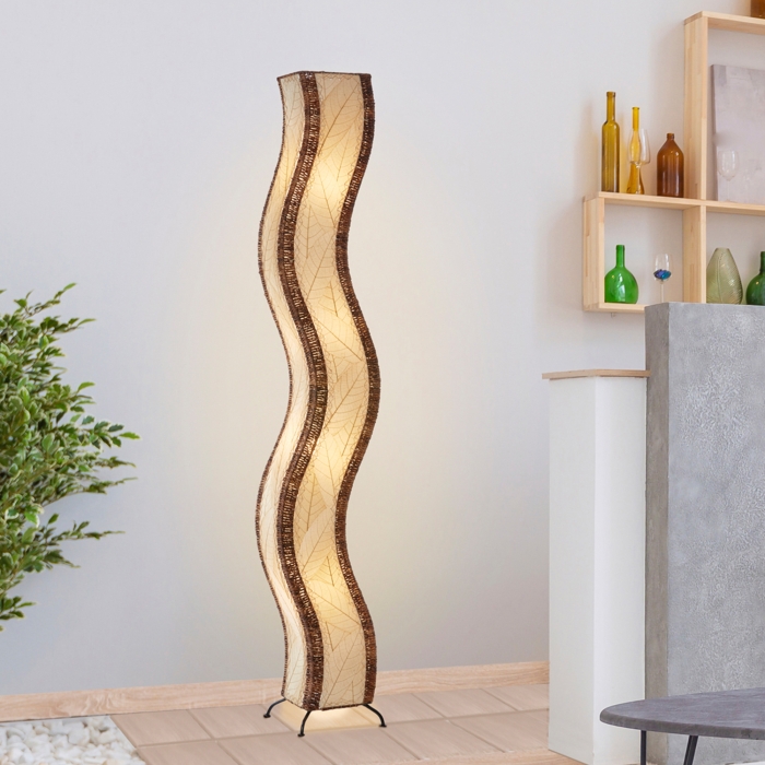 Wave Giant Floor Lamp Natural <br>(Item # 457 xl n) - Image 5