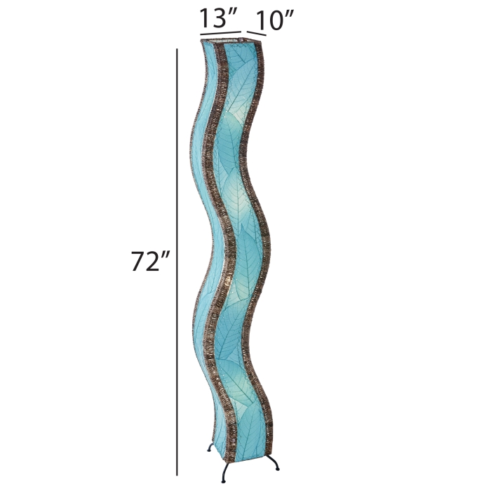 Wave Giant Floor Lamp Sea Blue <br>(Item # 457 xl sb) - Image 3
