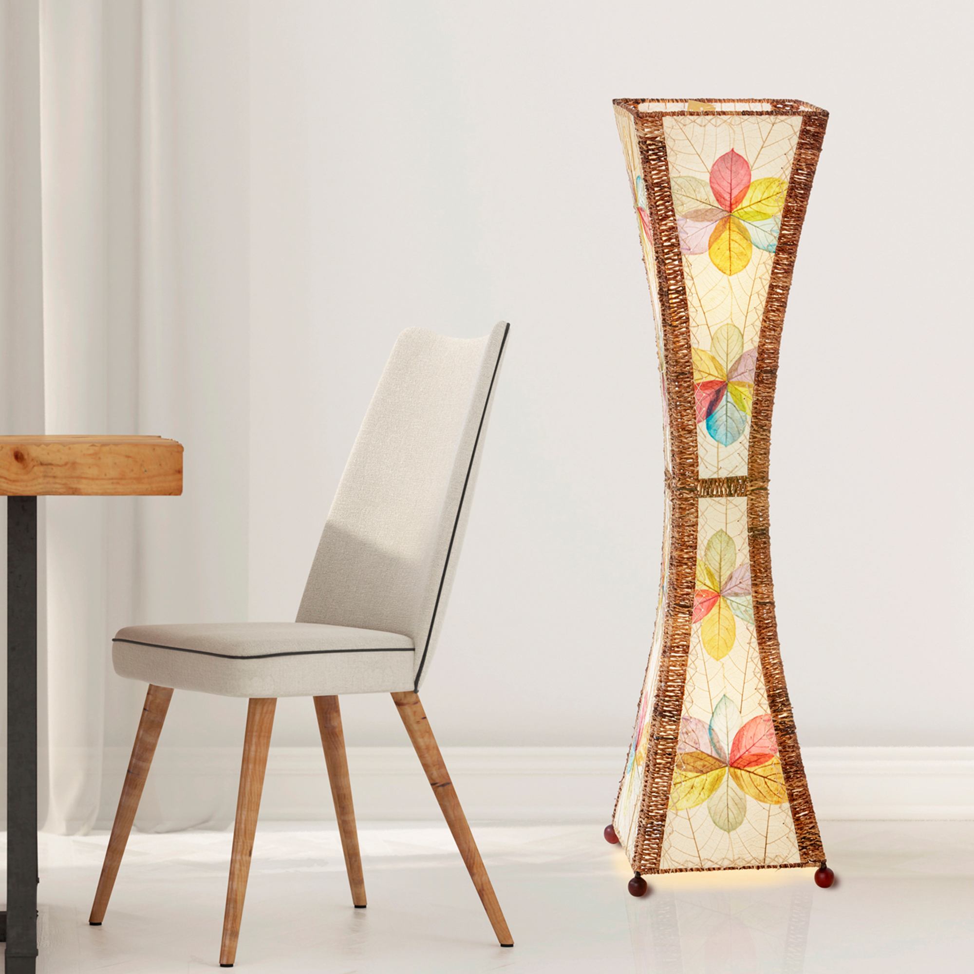 Hourglass Large Floor Lamp Multi Color <br>(Item # 553 l m) - Image 3