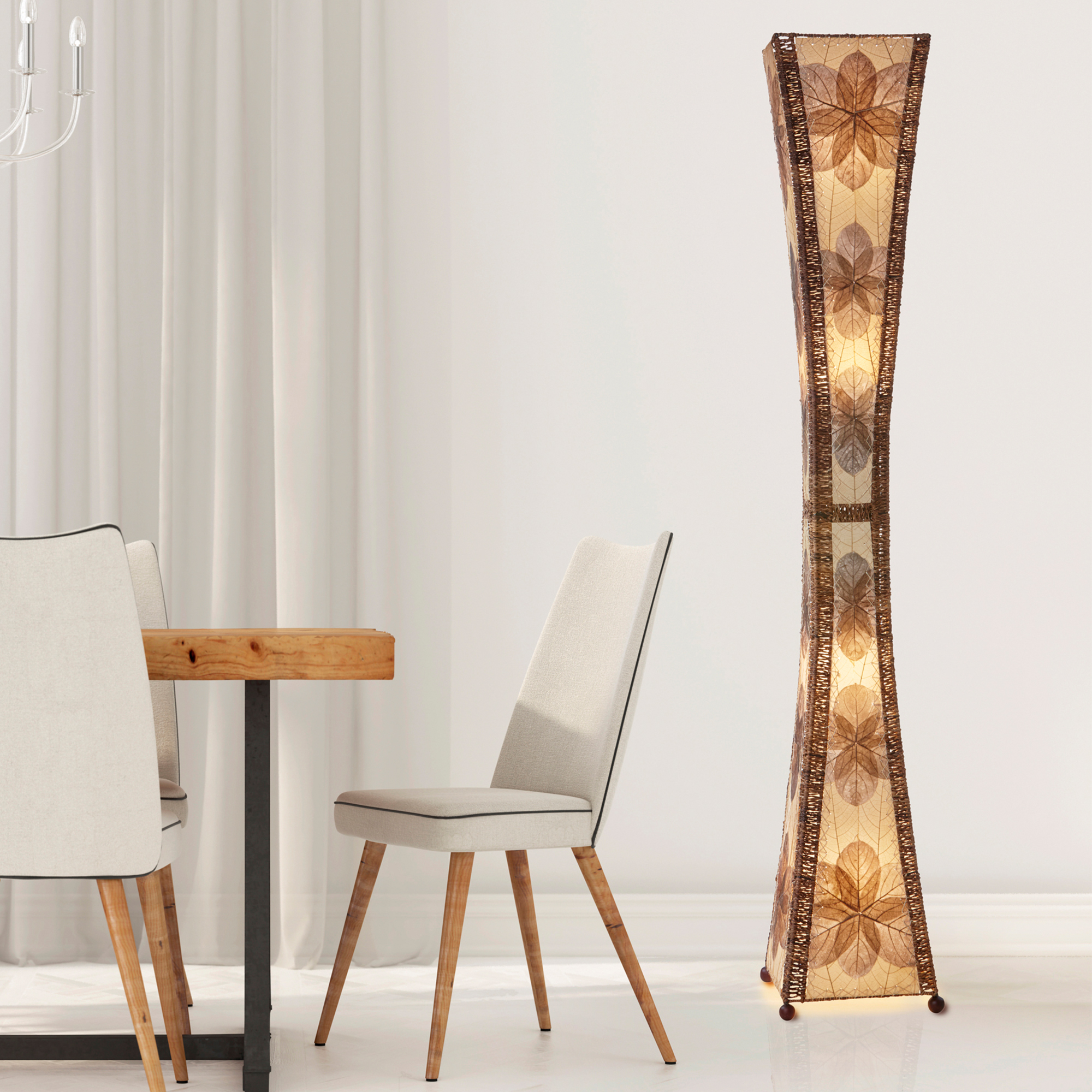 Hourglass Giant Floor Lamp Natural <br>(Item # 553 xl n) - Image 4