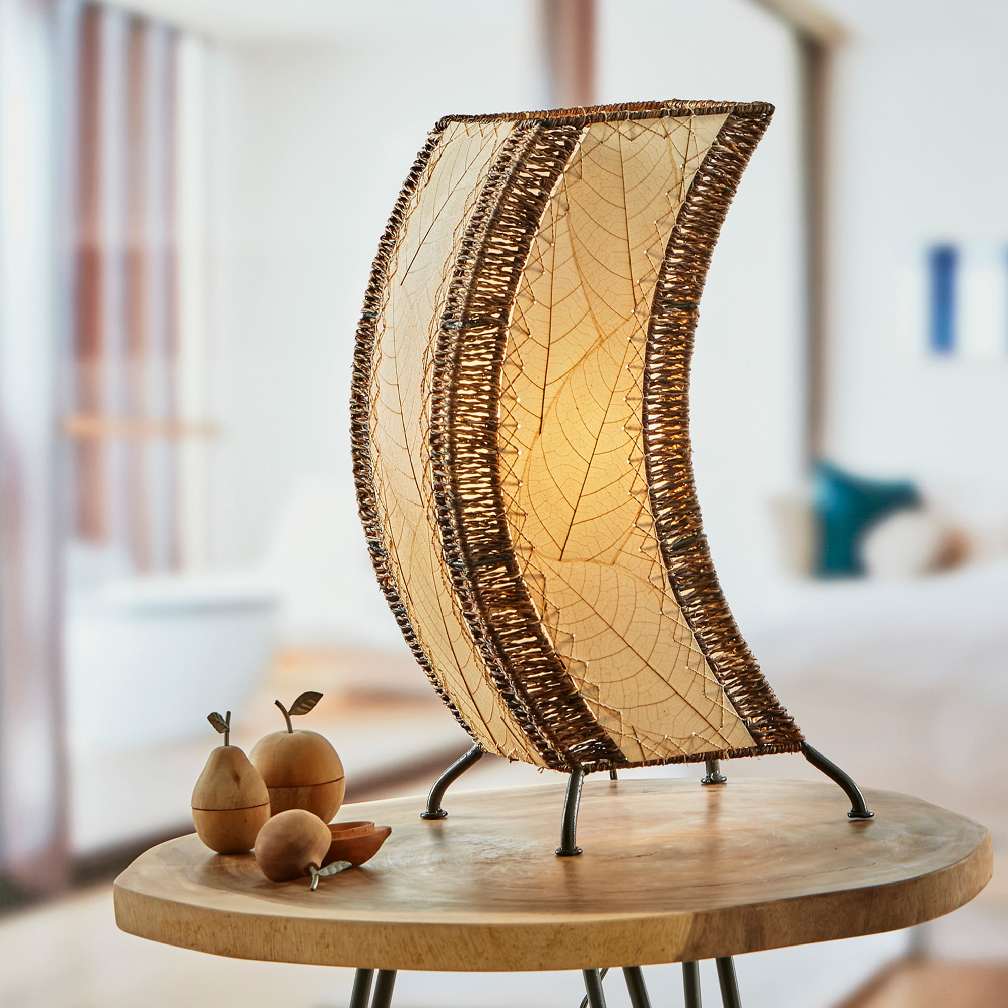 C Shape Table Lamp Natural <br>(Item # 566 n) - Image 5