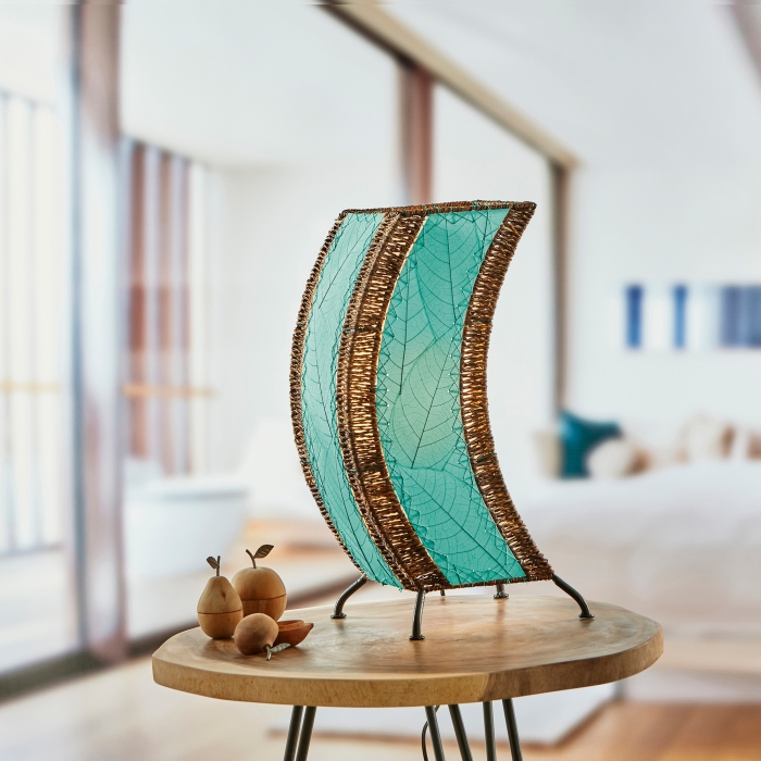 C Shape Table Lamp Sea Blue <br>(Item # 566 sb) - Image 5