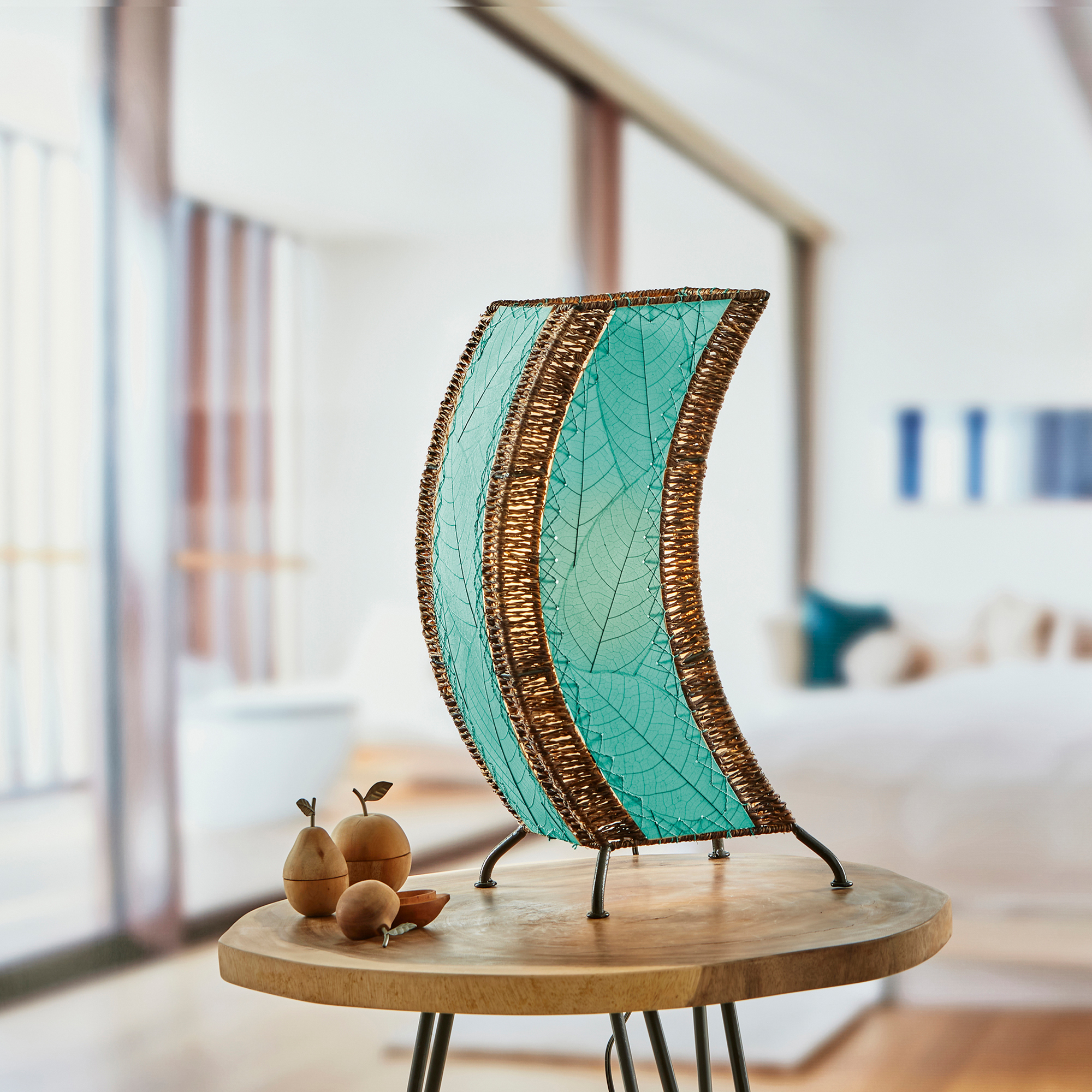 C Shape Table Lamp Sea Blue <br>(Item # 566 sb) - Image 5