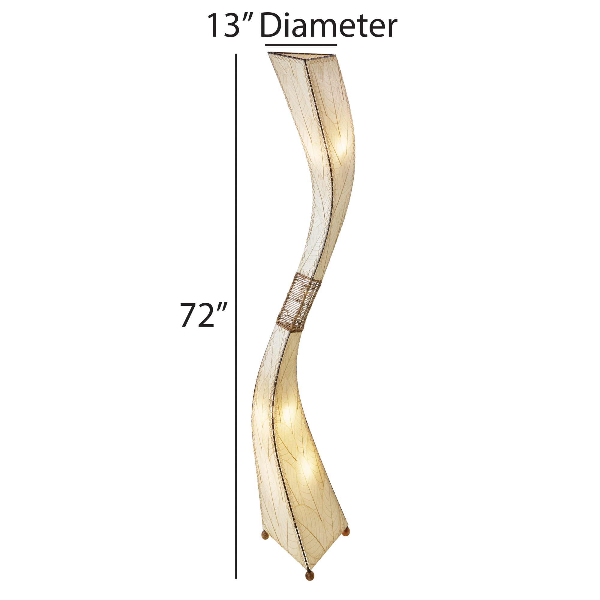 Flow Giant Floor Lamp Natural <br>(Item # 569 xl n) - Image 3