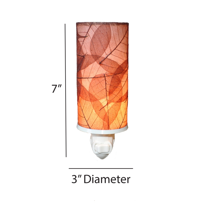 Cylinder Nightlight Burgundy <br>(Item # 624 bu) - Image 3