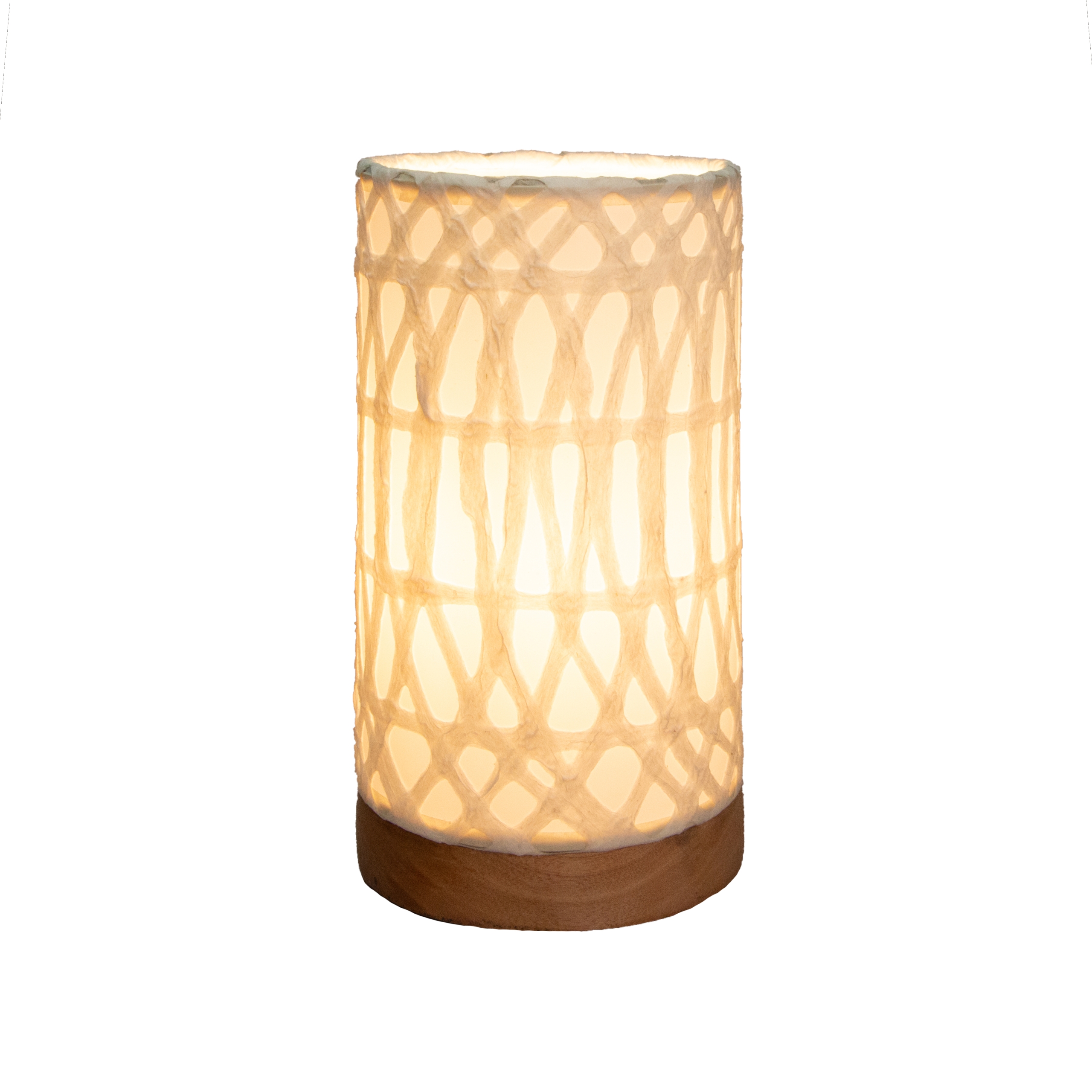 Mini Paper Cylinder Table Lamp Arches Natural <br>(Item # 646 i) - Image 4