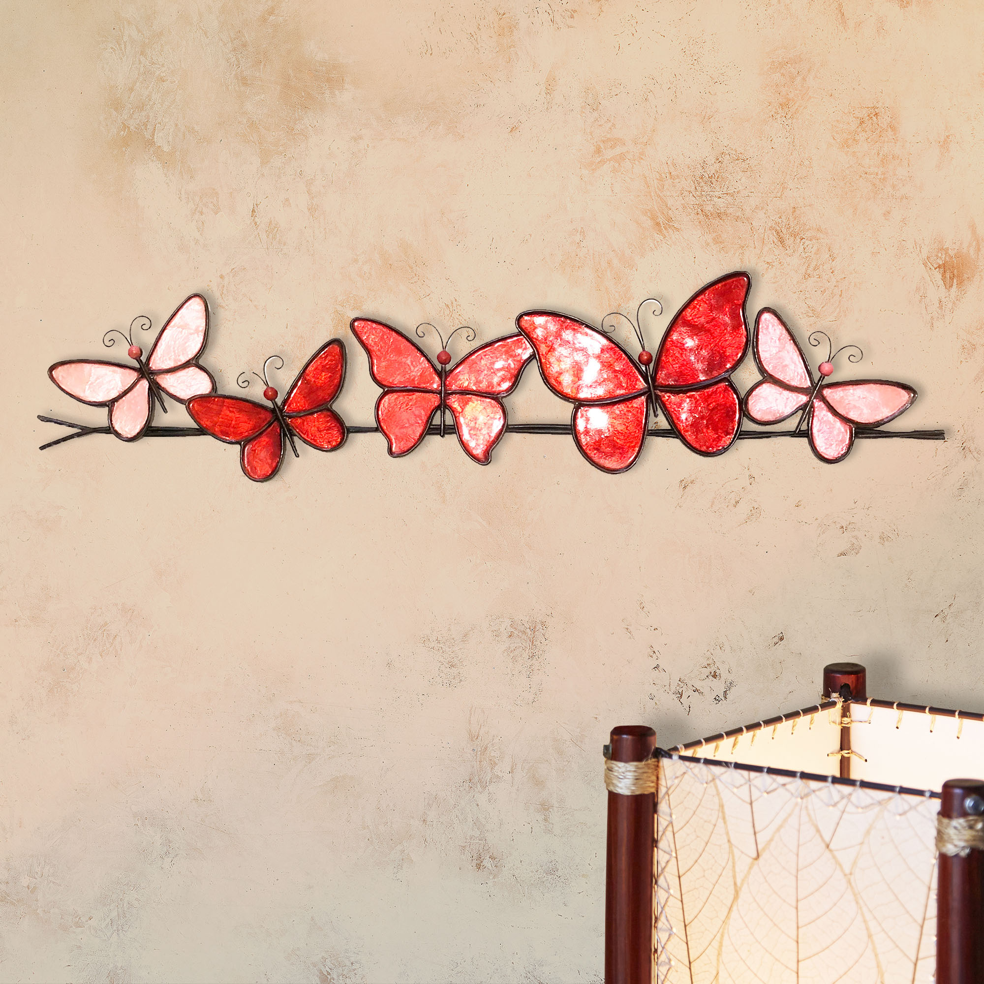 Butterflies On A Wire Wall Decor Red (Case of 6) (m2020 r c6) - Image 4