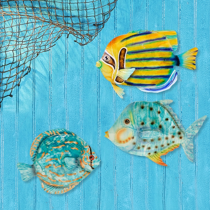 Fish Wall Decor Blue Discus <br>(Item # m8044) - Image 3