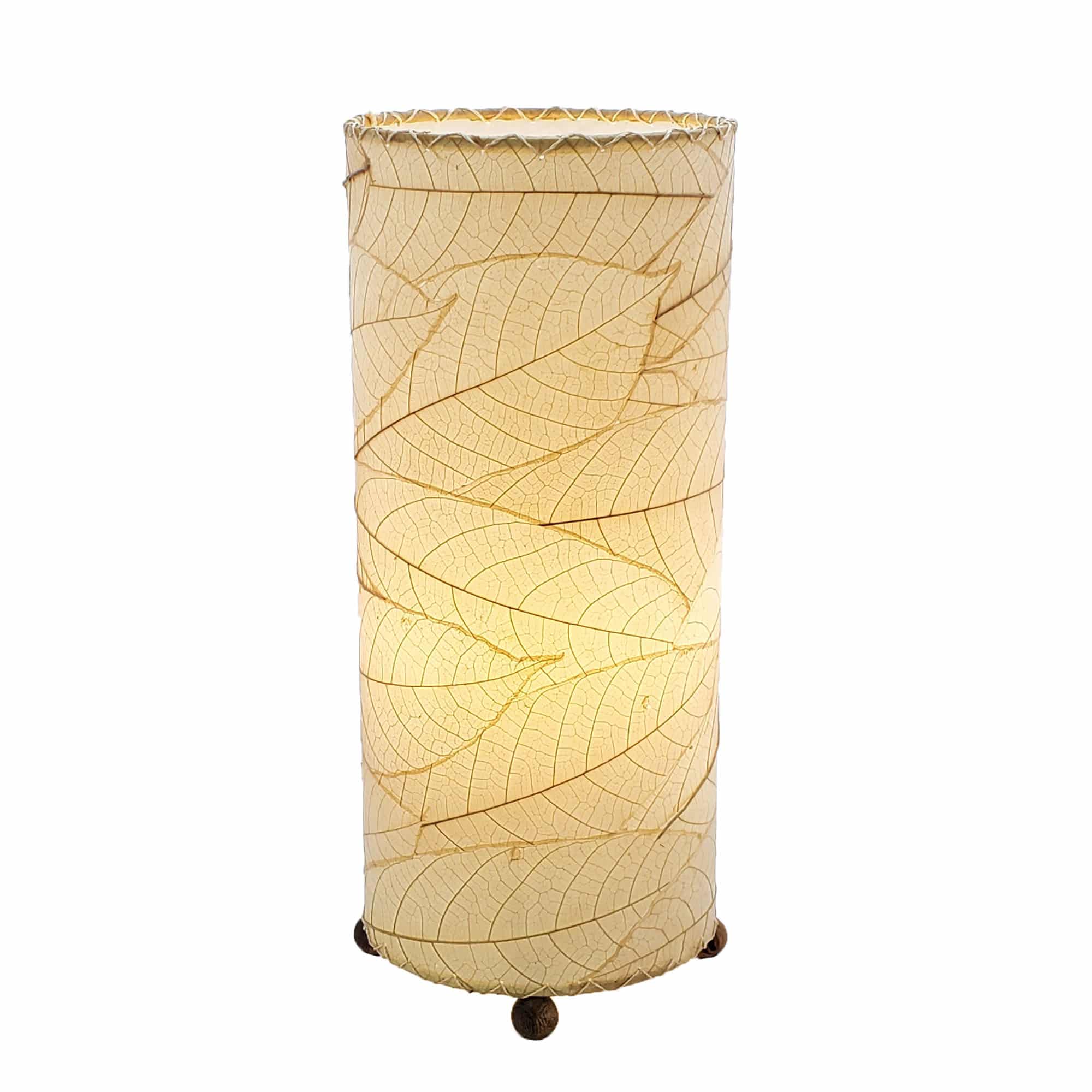 Cocoa Leaf Cylinder Table Lamp Natural <br>(Item # 615 t n) - Image 4