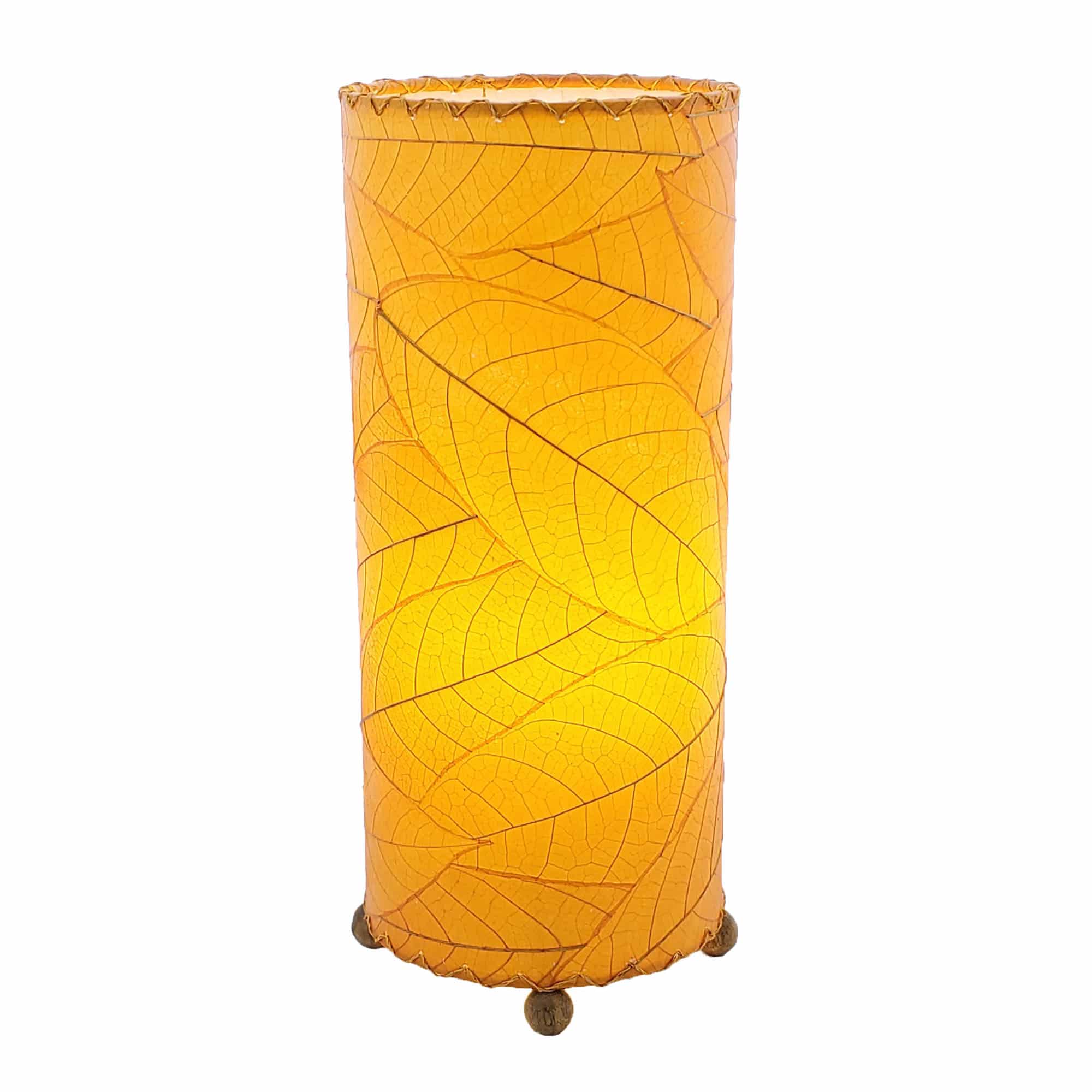 Cocoa Leaf Cylinder Table Lamp Orange <br>(Item # 615 t o) - Image 4