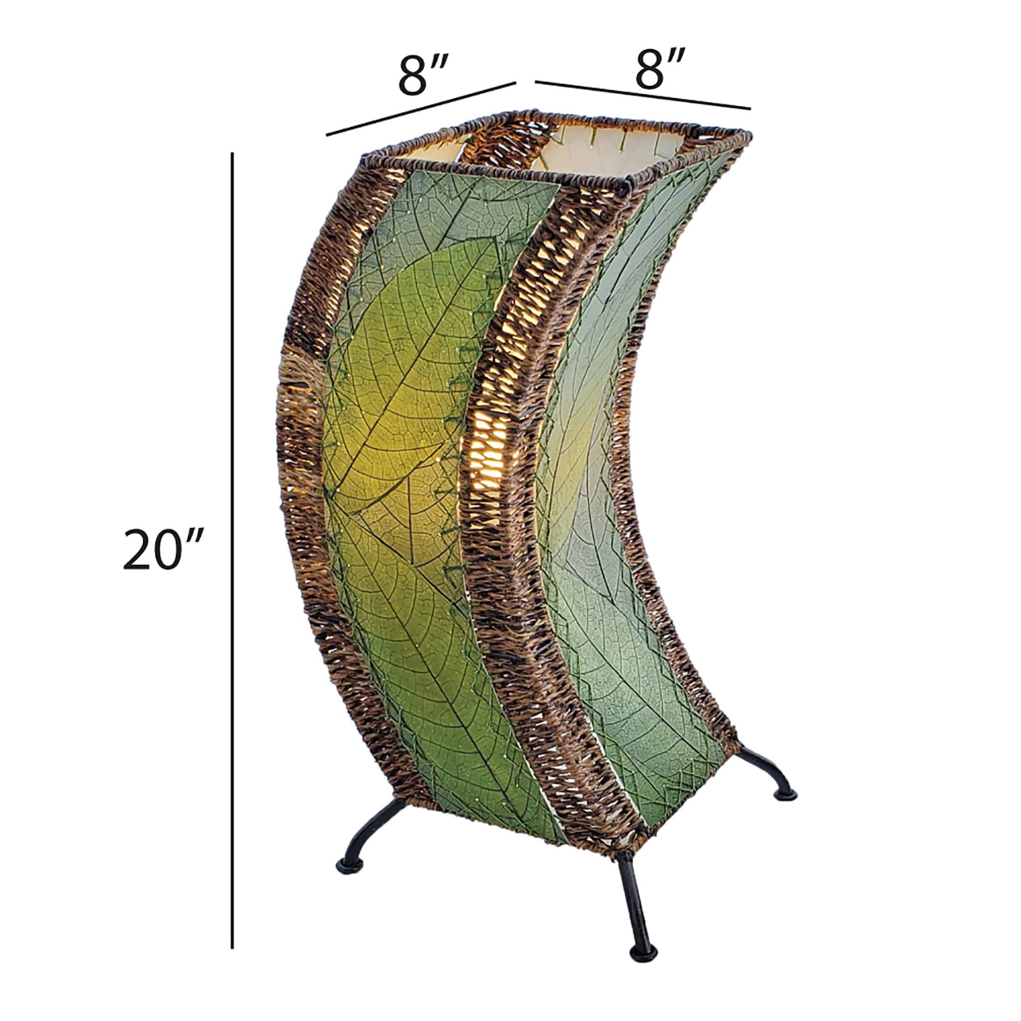 C Shape Table Lamp Green <br>(Item # 566 g) - Image 3