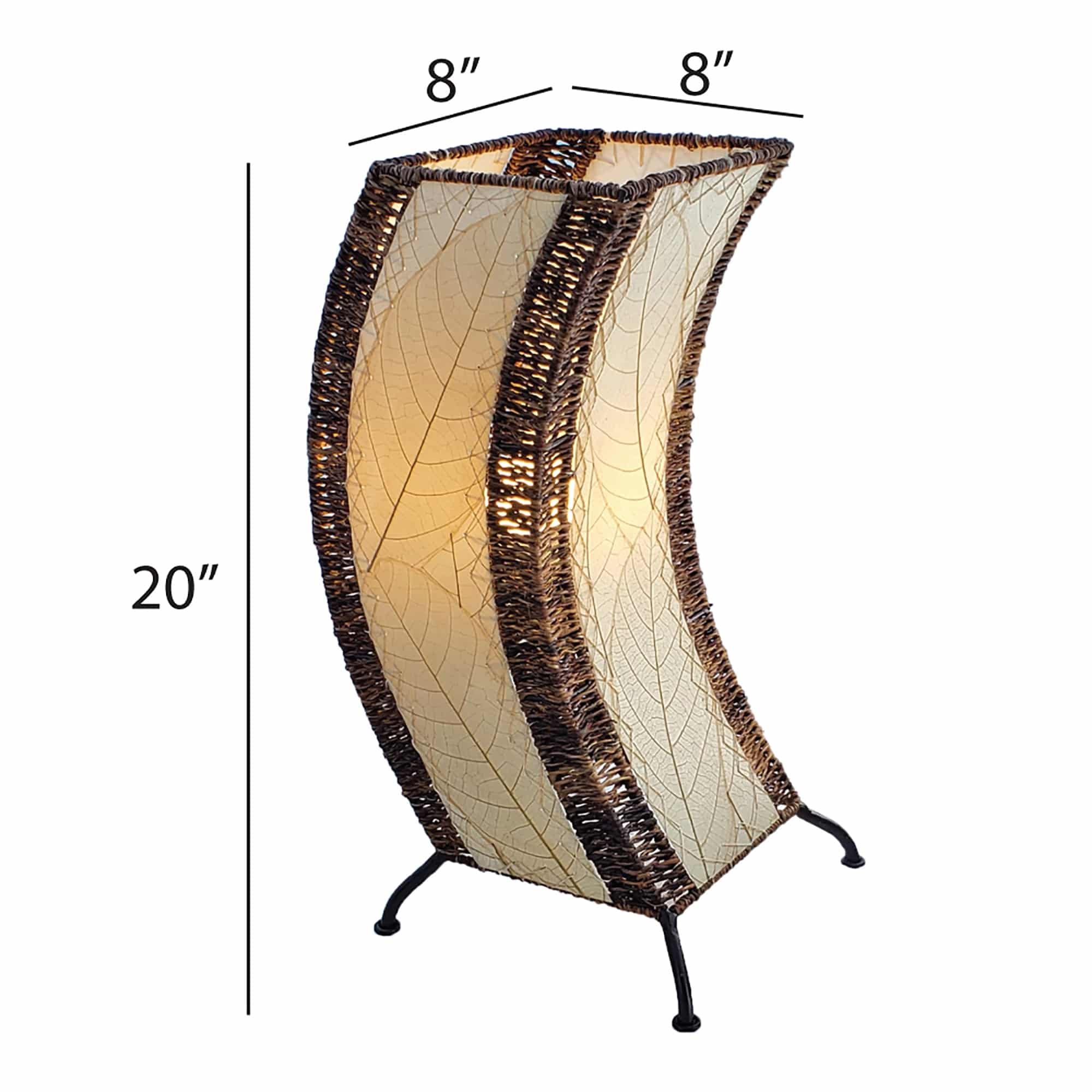 C Shape Table Lamp Natural <br>(Item # 566 n) - Image 3