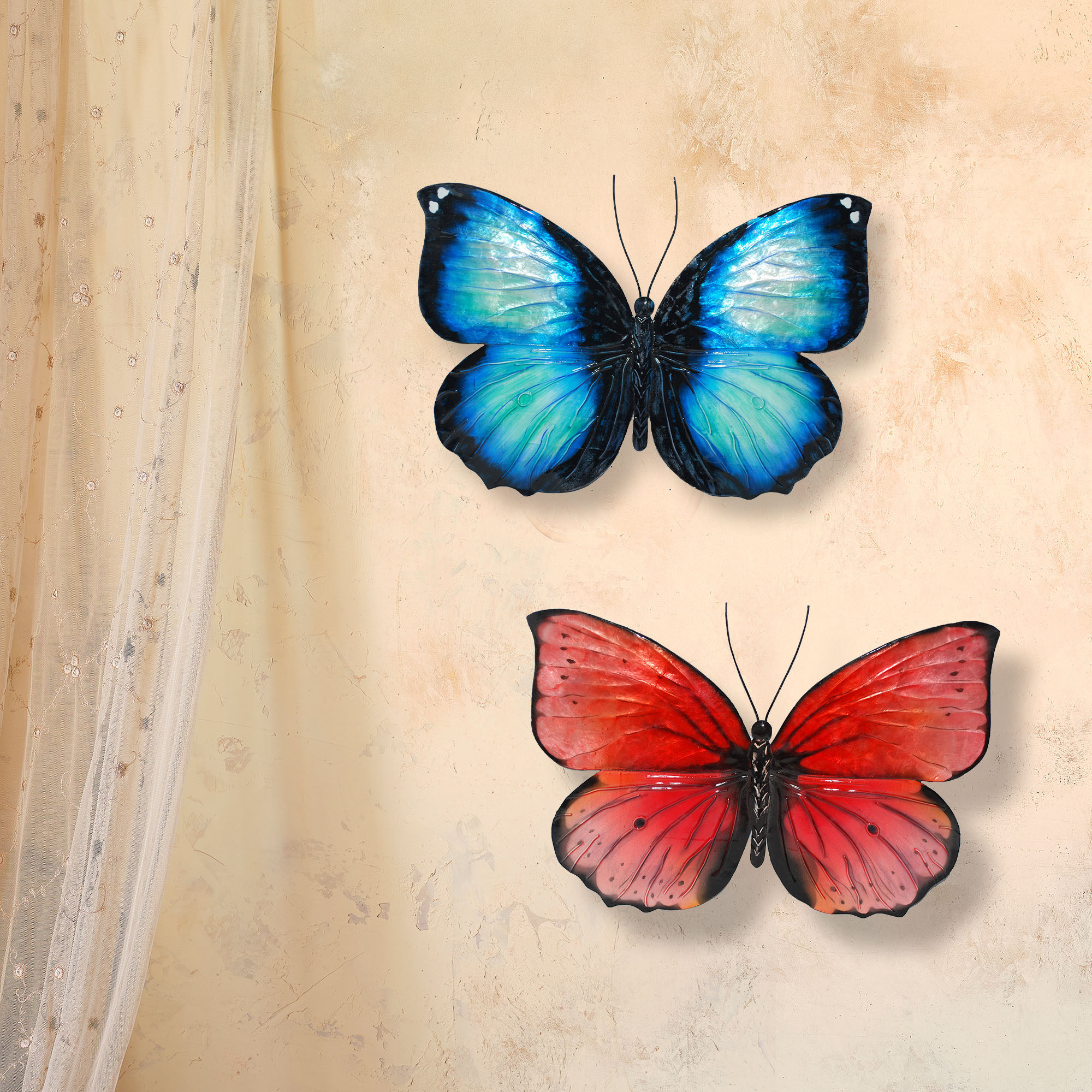 m2046-m2047-2 Butterfly Wall Décor