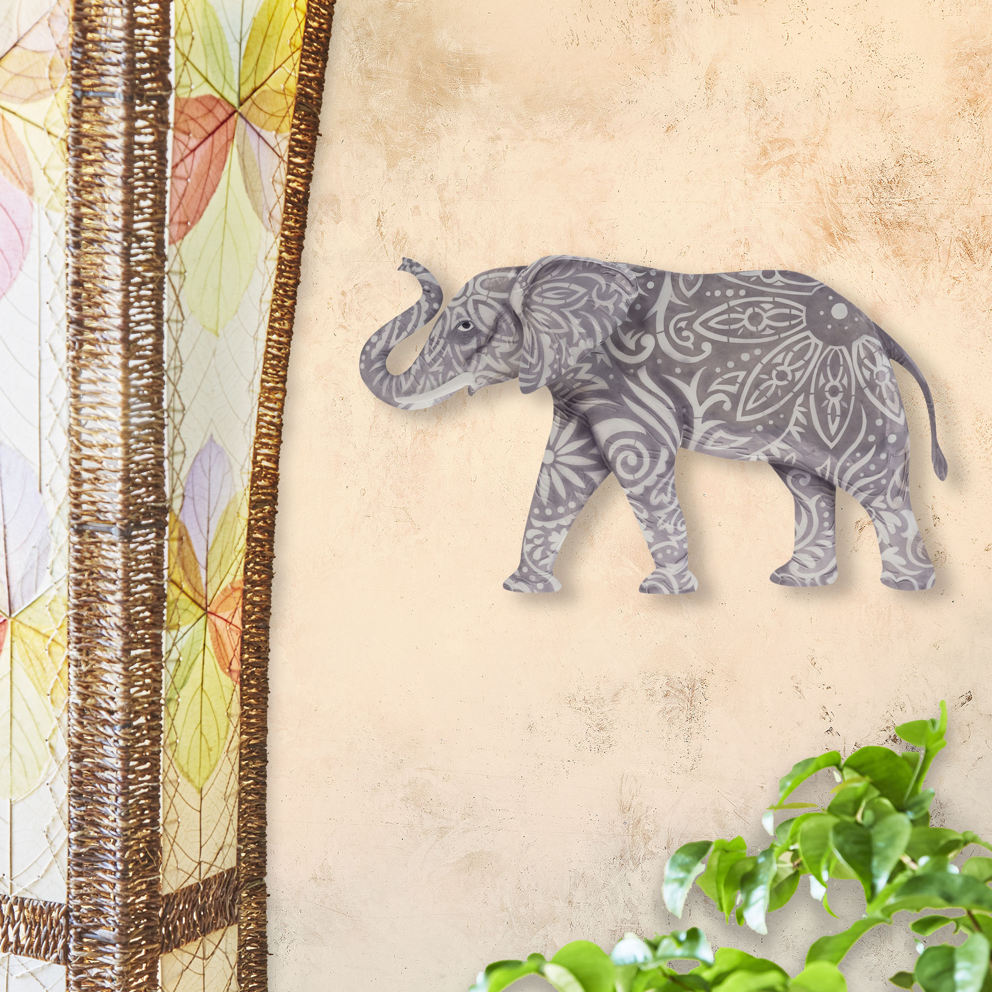 Elephant Wall Decor Gray (Case of 6) (m7050 gr c6) - Image 4
