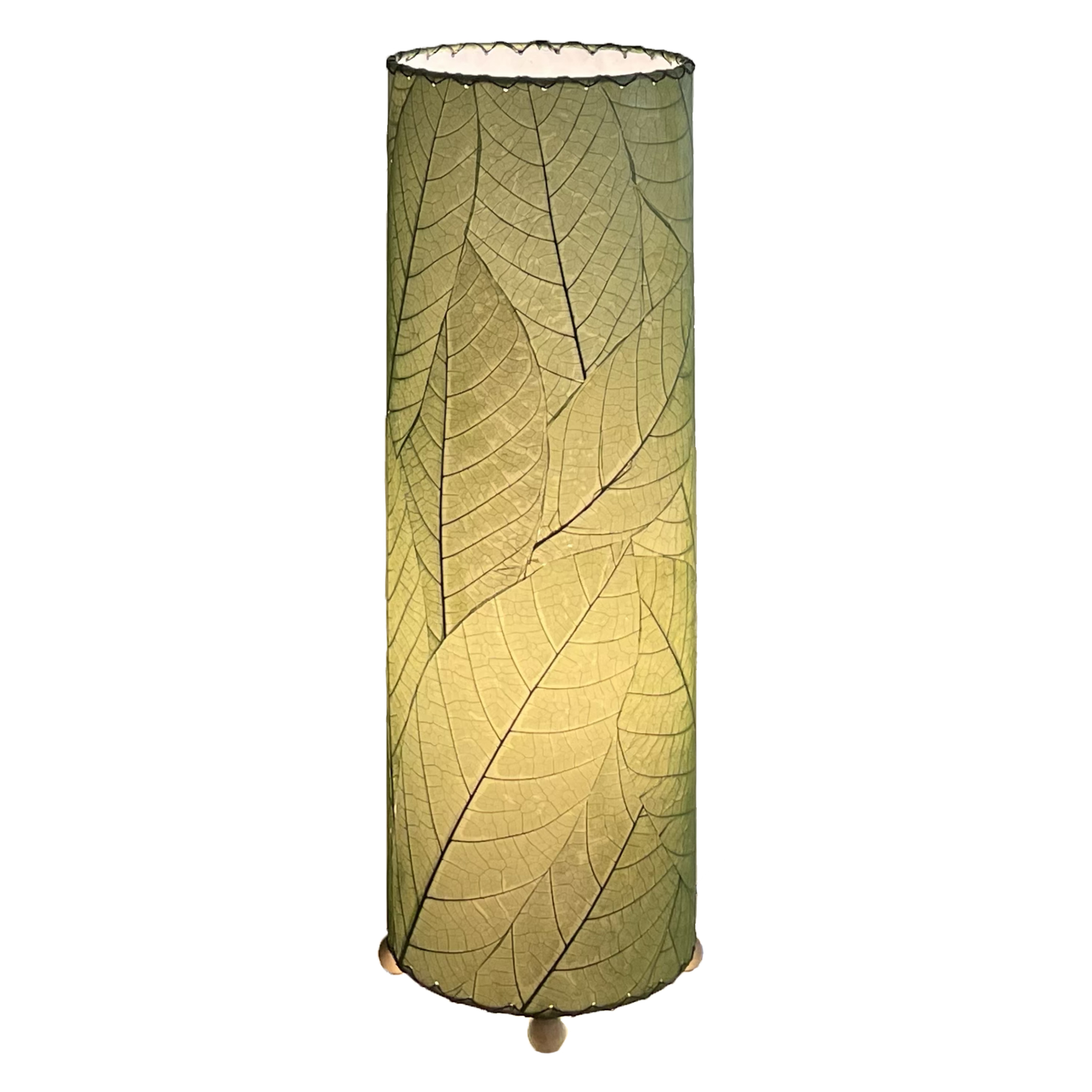 24 Inch Cocoa Leaf Cylinder Table Lamp Green <br>(Item # 307 t g) - Image 4