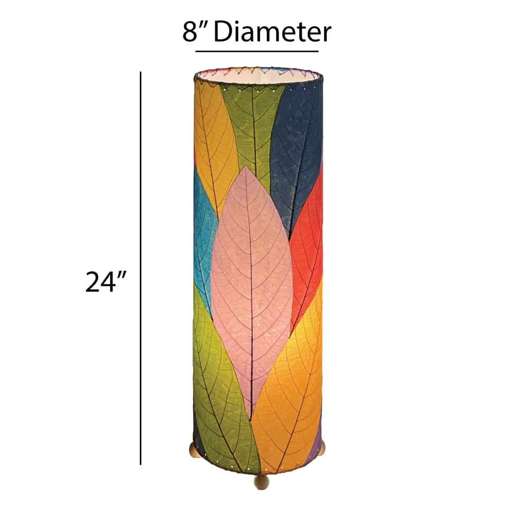 24 Inch Cocoa Leaf Cylinder Table Lamp Multi Color <br>(Item # 307 t m) - Image 3