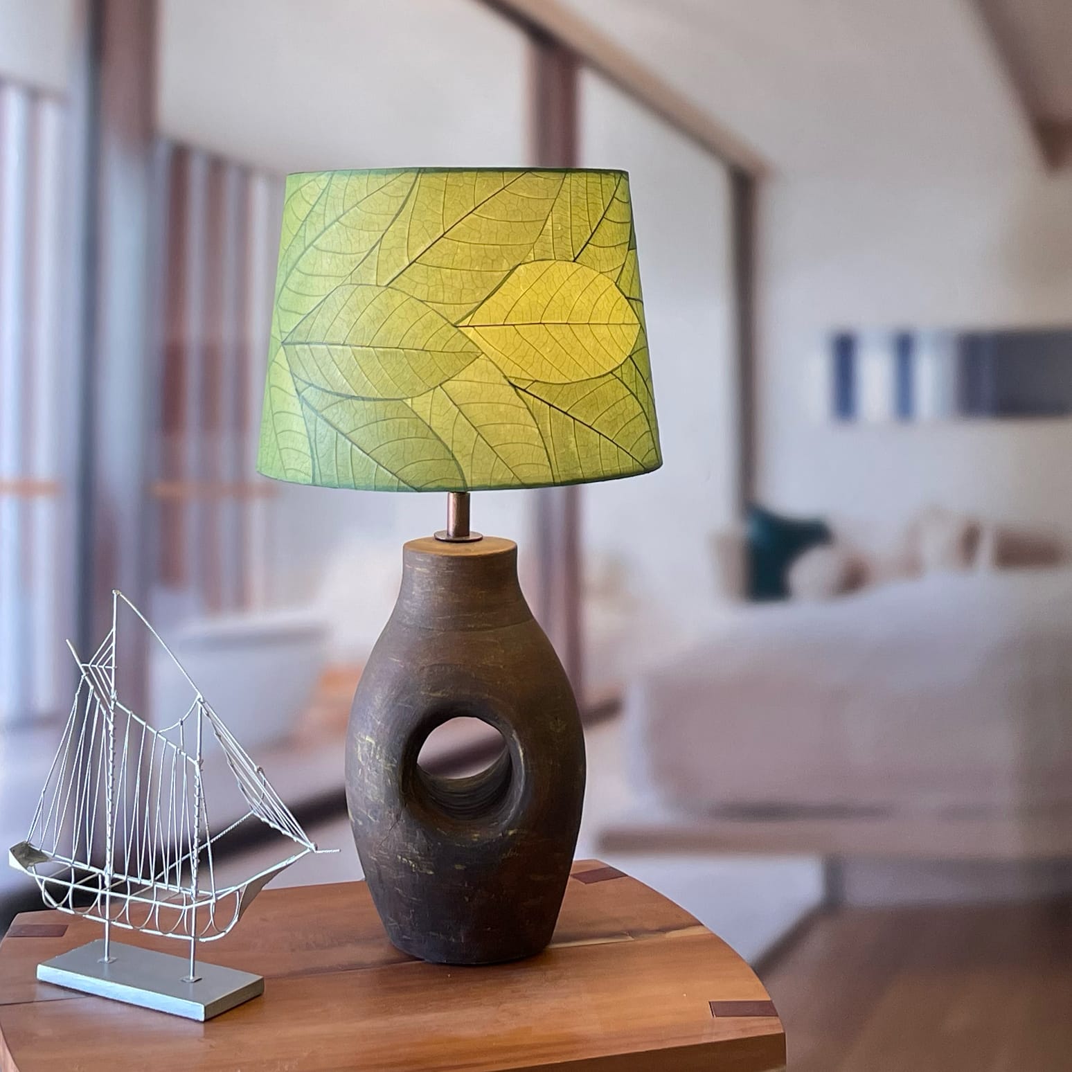 14 Inch Tapered Drum Shade Green <br>(Item # 324 d g) - Image 3