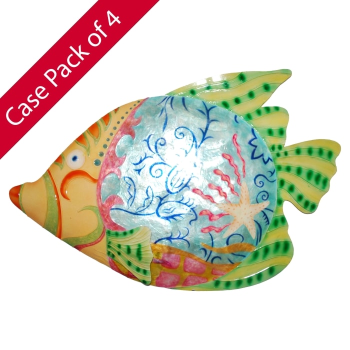 Fish Colorful Wall Decor With Green Accent Medium (Case of 4) (m8010 c4)