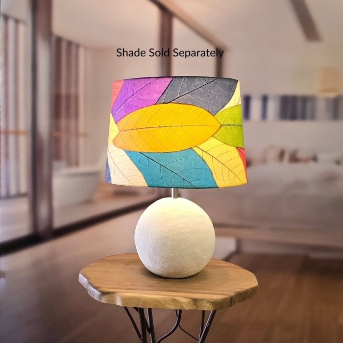 Chronicle Sphere Lamp Base White <br>(Item # 901 t wh) - Image 5