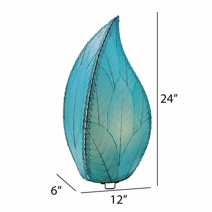24 Inch Leaflet Lamp Sea Blue <br>(Item # 347 l sb) - Image 3