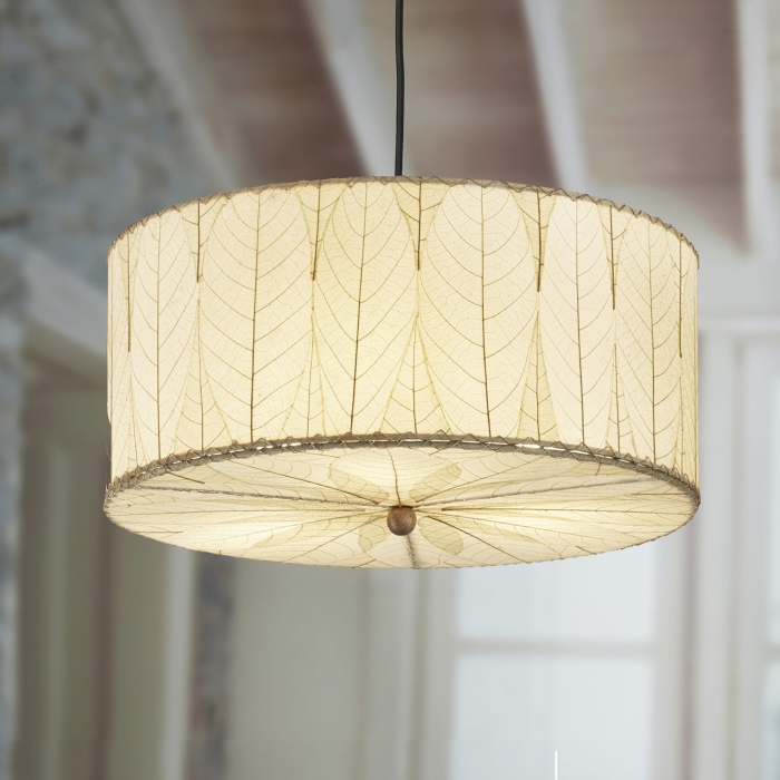 Drum Pendant 24 Inch Natural <br>(Item # 497 an)
