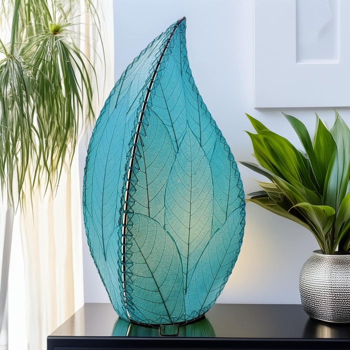 24 Inch Leaflet Lamp Sea Blue <br>(Item # 347 l sb) - Image 2