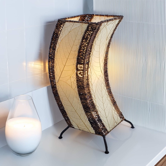 C Shape Table Lamp Natural <br>(Item # 566 n) - Image 2