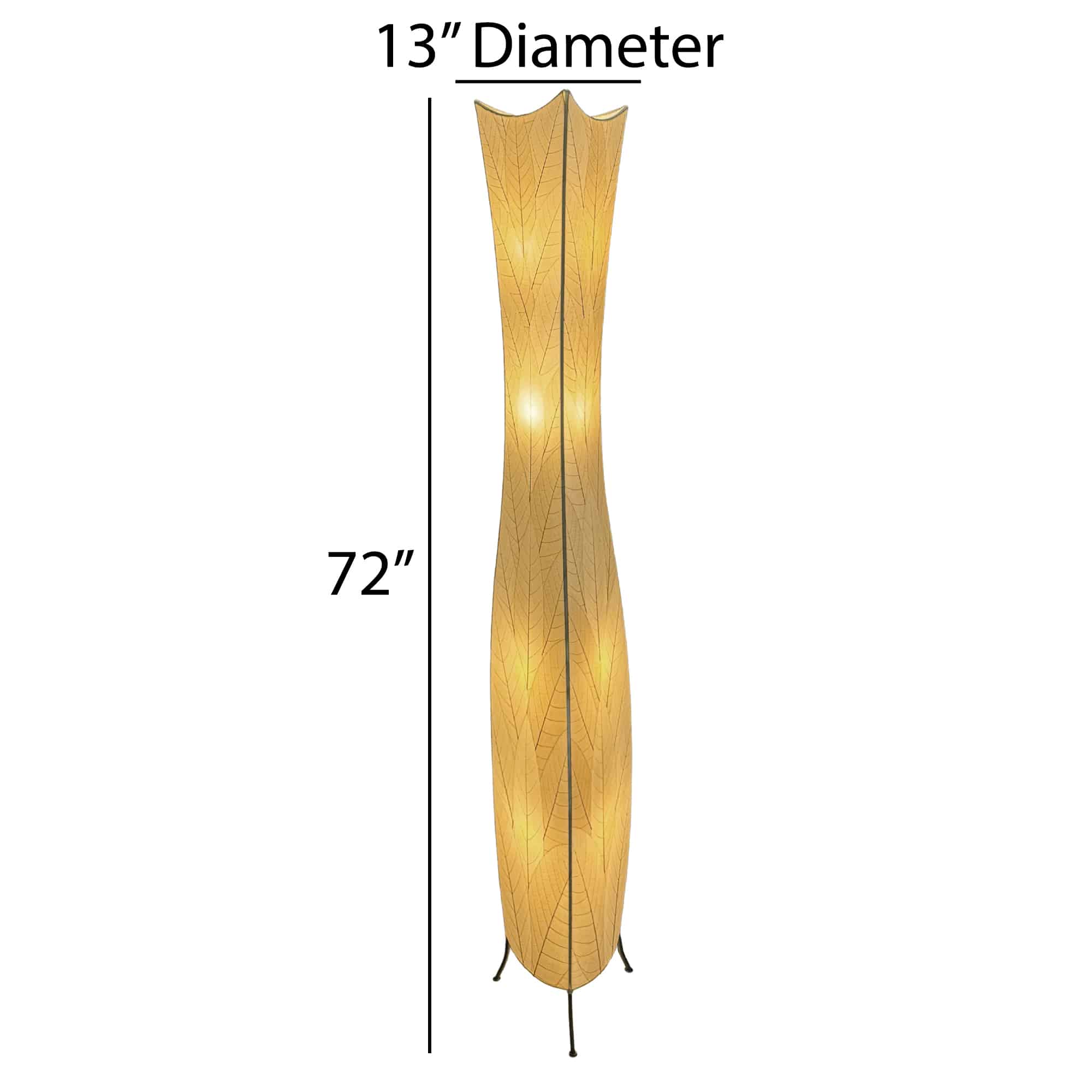 Flowerbud Giant Floor Lamp Natural <br>(Item # 568 xl n) - Image 3