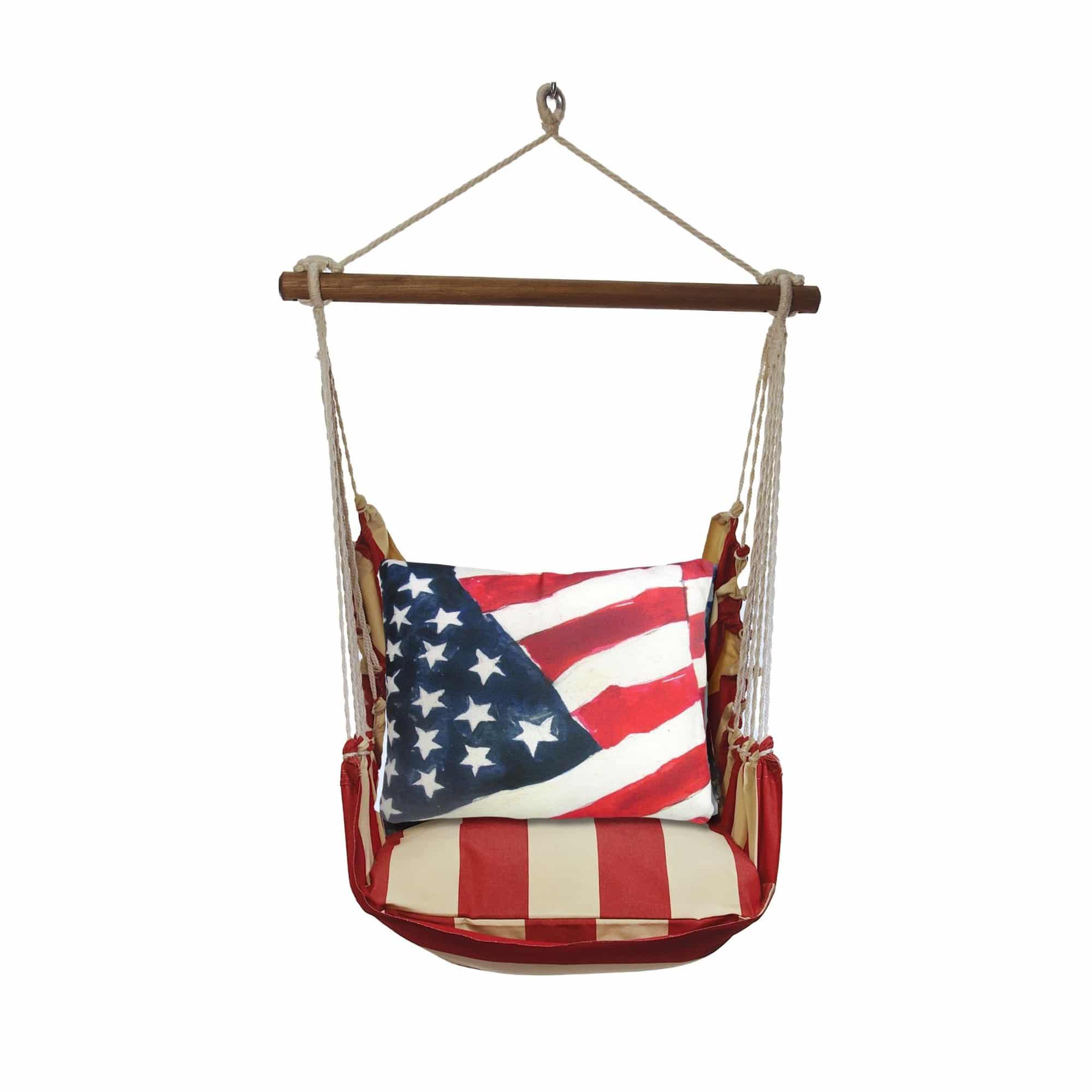 Swing Set 4 piece - Americana Stripe w/ Flag <br>(Item # amrr601-sp) - Image 3