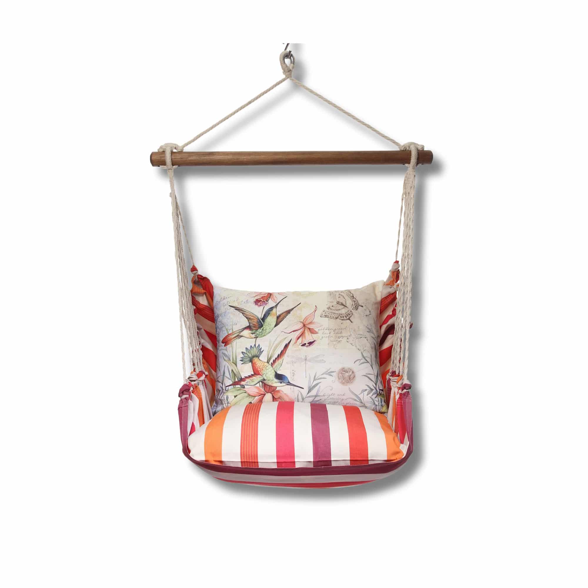 Swing Set 4 piece - Cristina Stripe w/ Hummingbirds <br>(Item # crsw901-sp) - Image 3