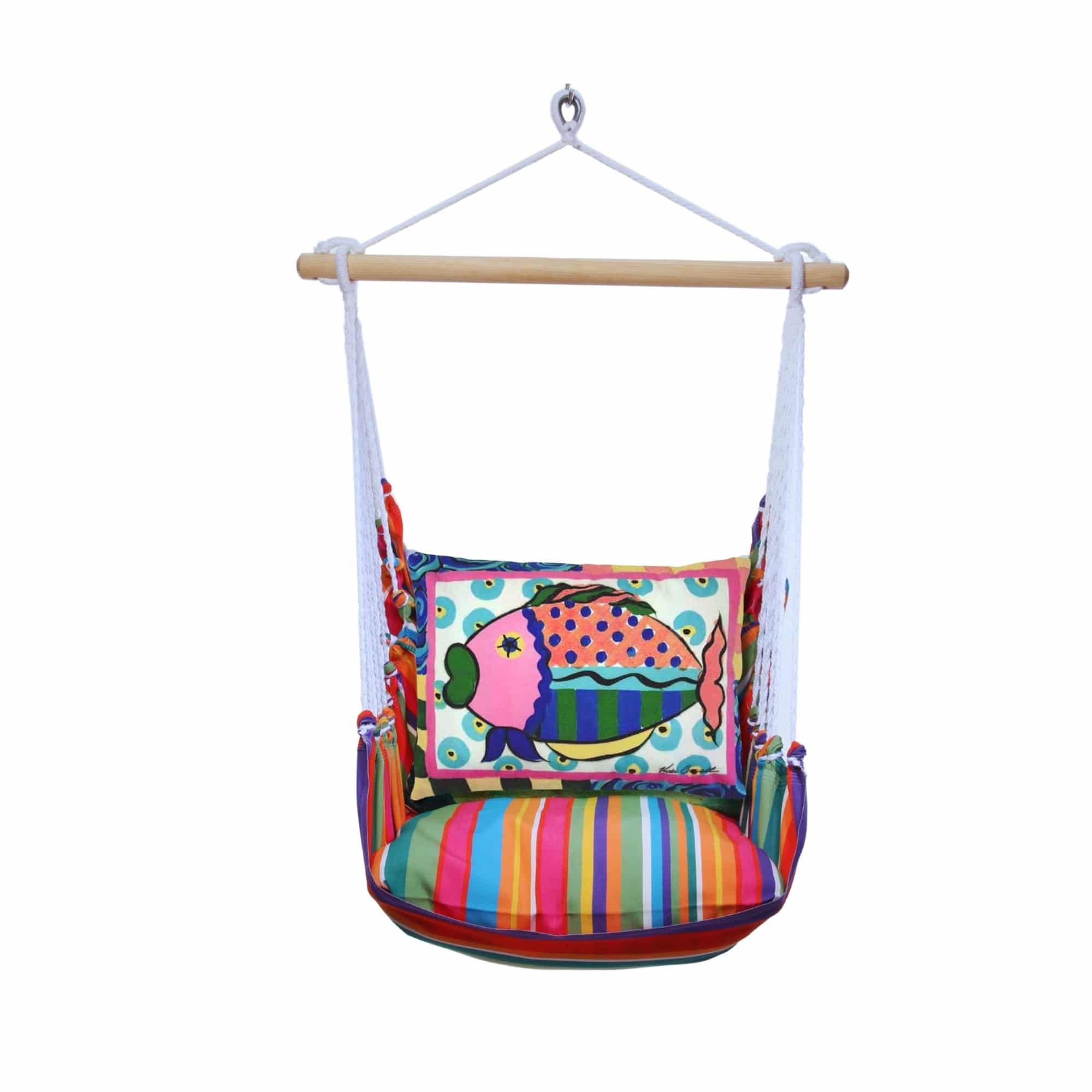Swing Set 4 piece - Le Jardin Stripe w/ Fish <br>(Item # ljvc-sp) - Image 3