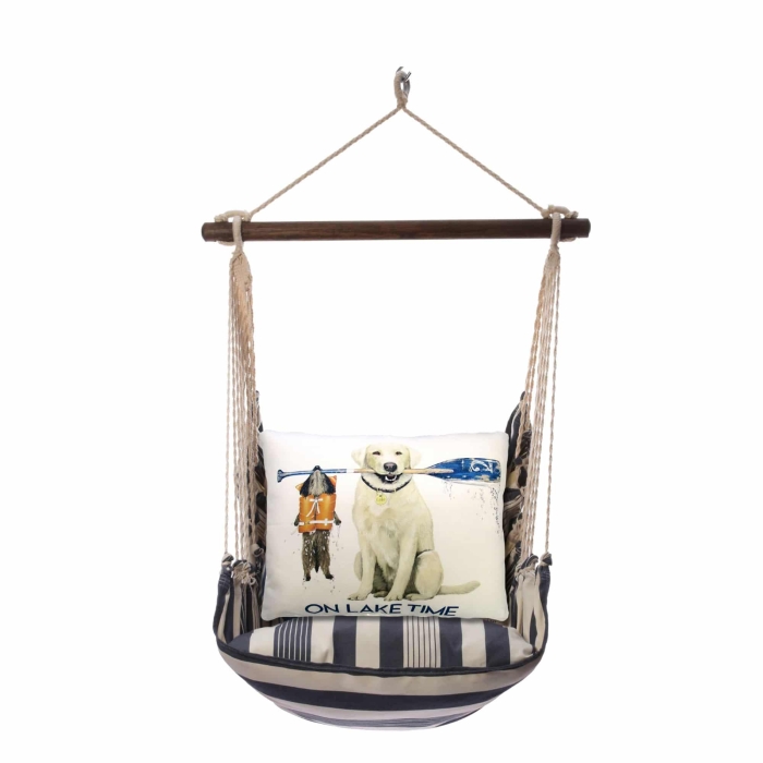 Swing Set 4 piece - Marina Stripe w/ Lake Time <br>(Item # mamlt302-sp) - Image 3