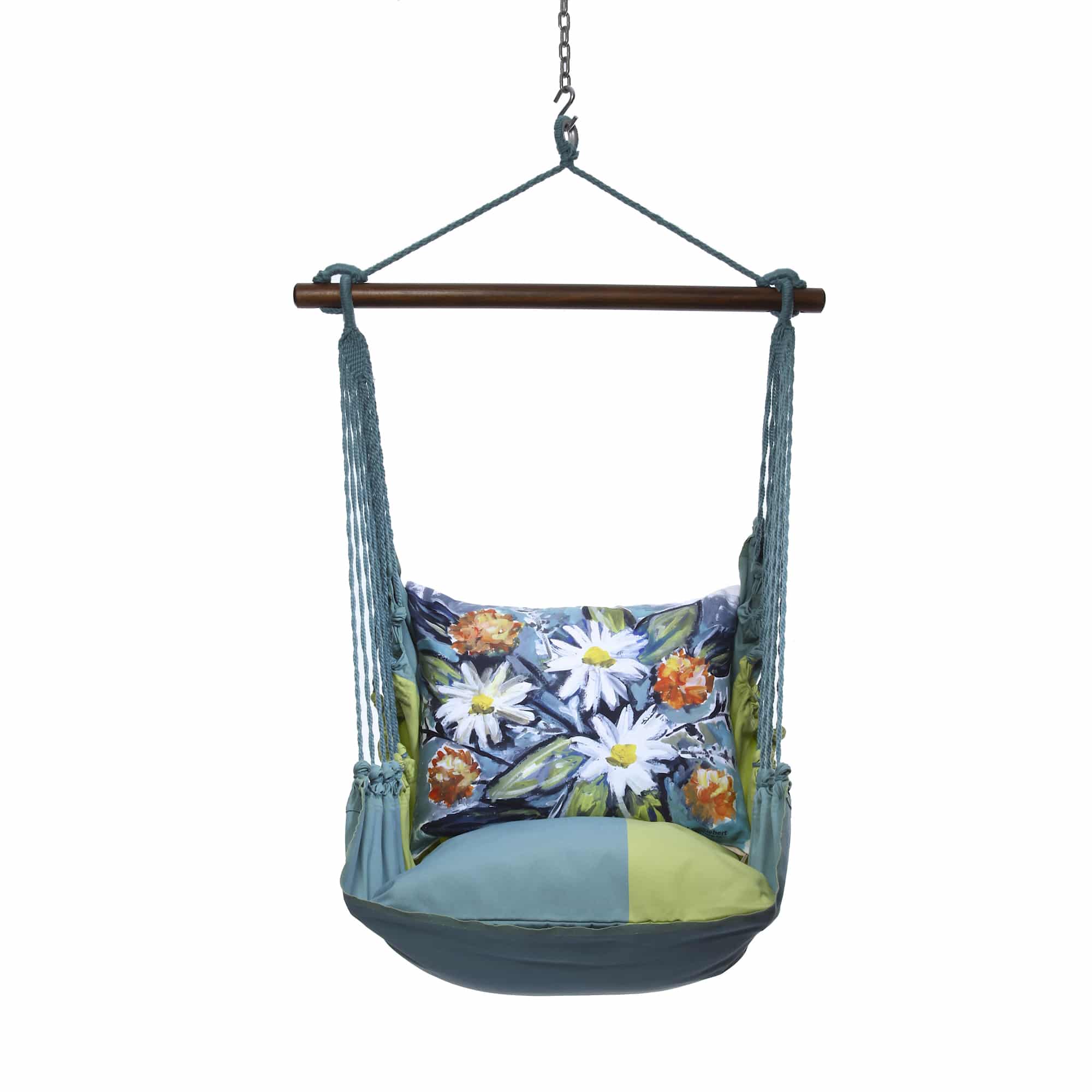 Swing Set 4 piece - Meadow Mist Stripe w/ Floral Impressions <br>(Item # mmls901-sp) - Image 3