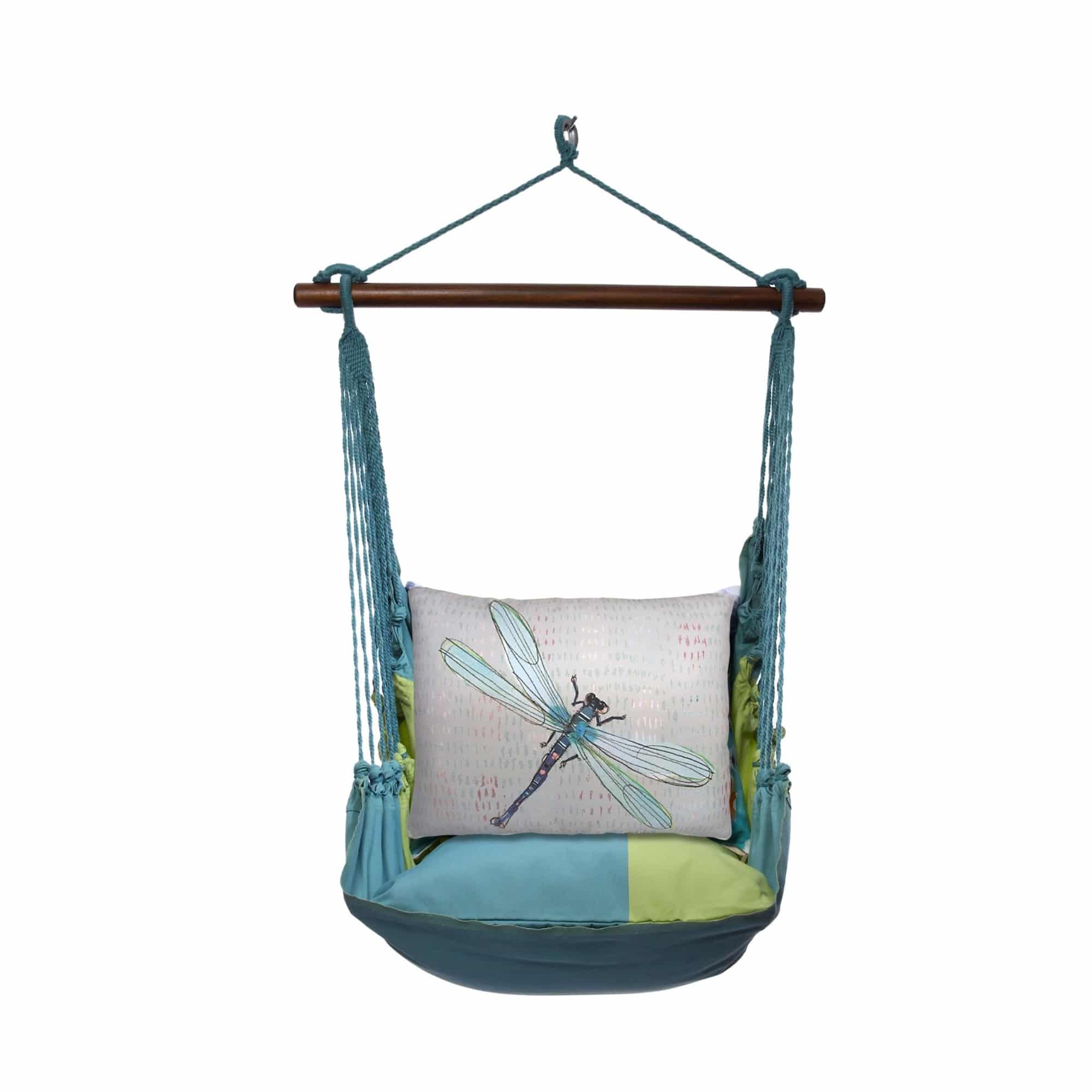 Swing Set 4 piece - Meadow Mist Stripe w/ Dragonfly Blue <br>(Item # mmrr202-sp) - Image 3