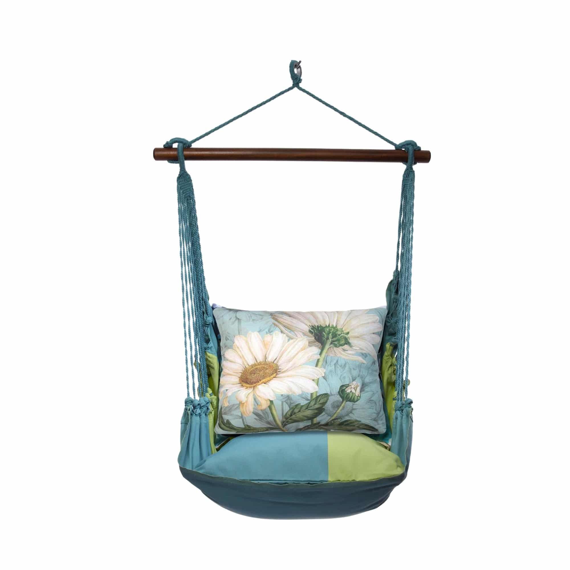Swing Set 4 piece - Meadow Mist Stripe w/ White Daisies <br>(Item # mmtc509-sp) - Image 3