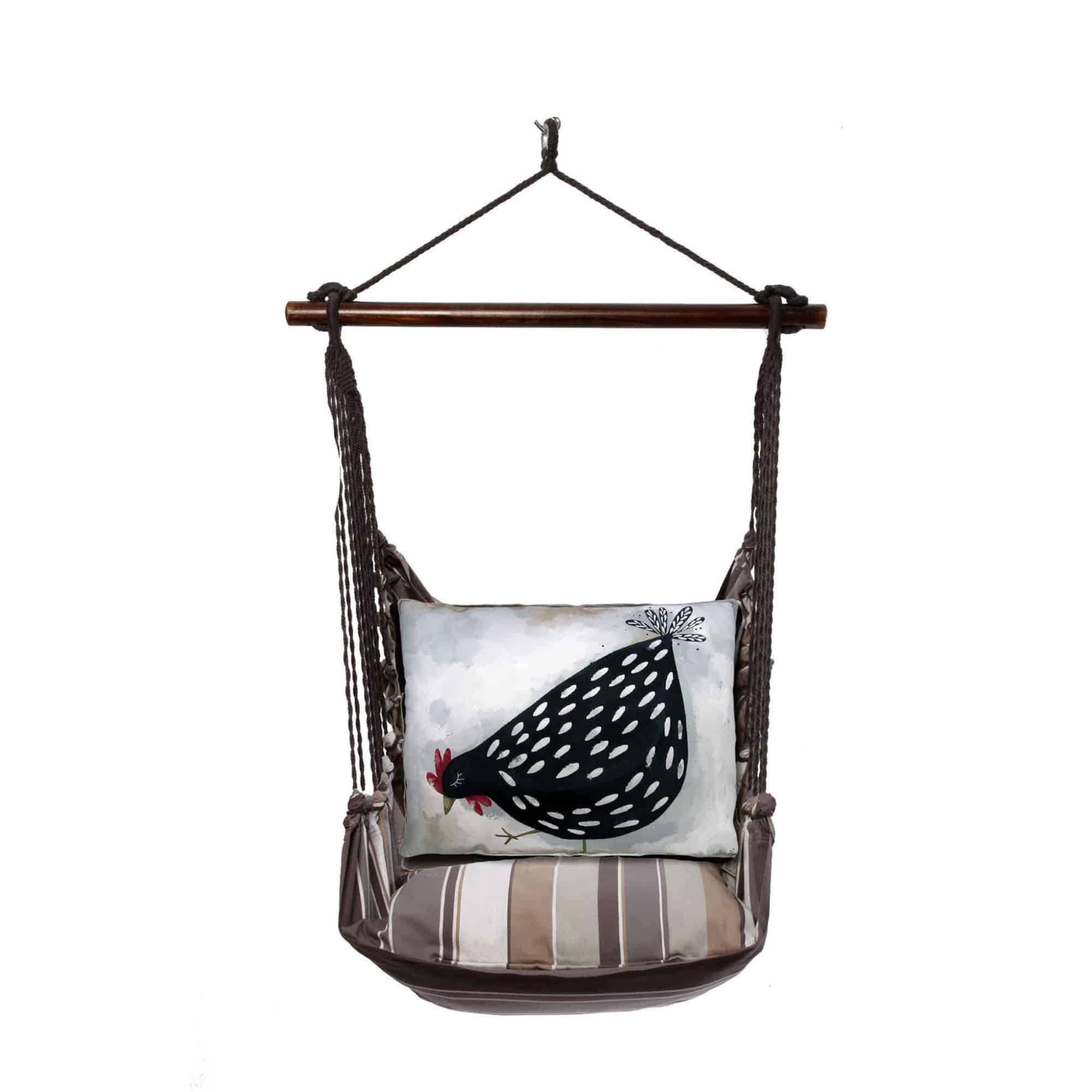 Swing Set 4 piece - Slate Gray Stripe w/ Good Chick <br>(Item # right) <br>(Item # sgll401-sp) - Image 3