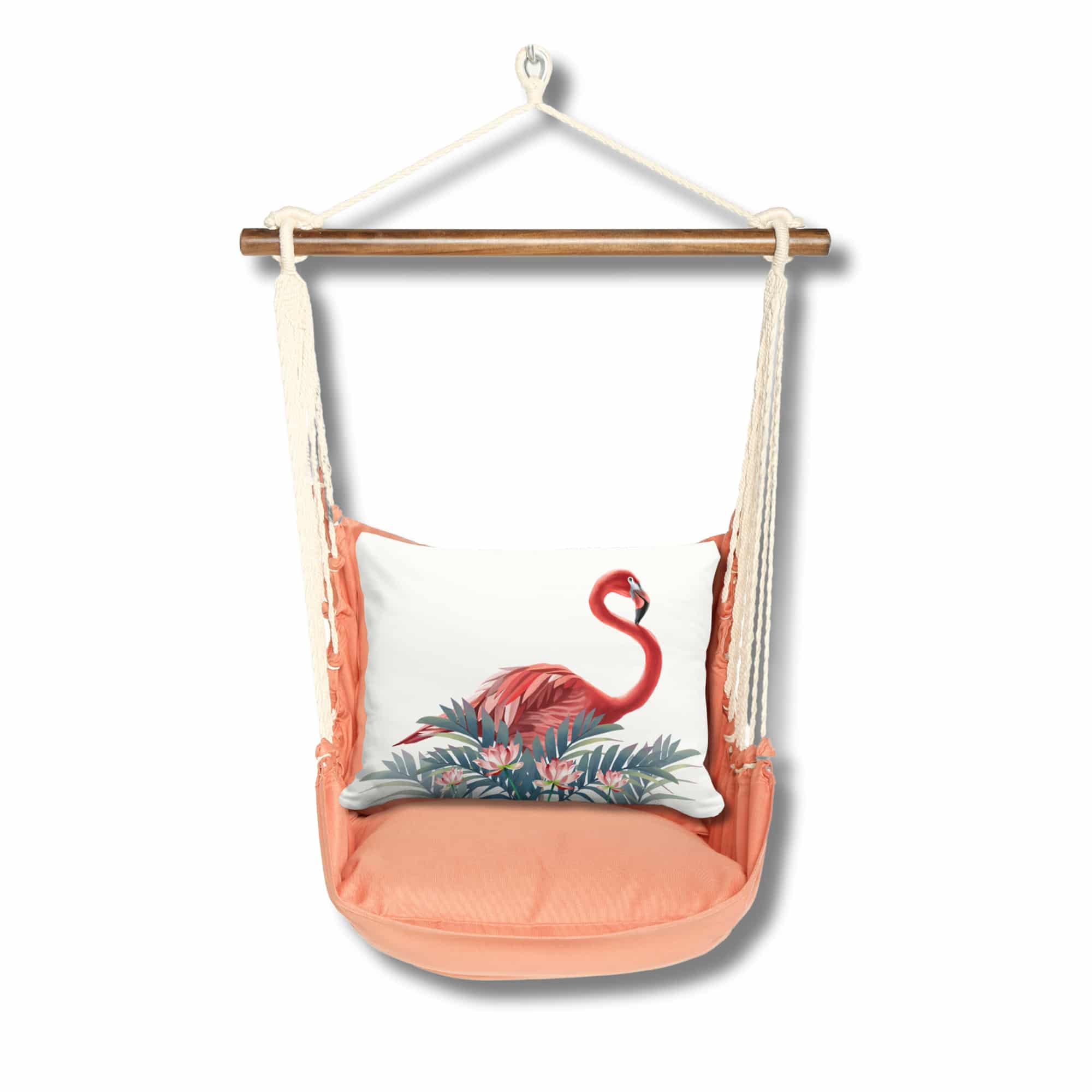 Swing Set 4 piece - Living Coral w/ Vivid Flamingo Pink <br>(Item # sws-lc-gd2501) - Image 3