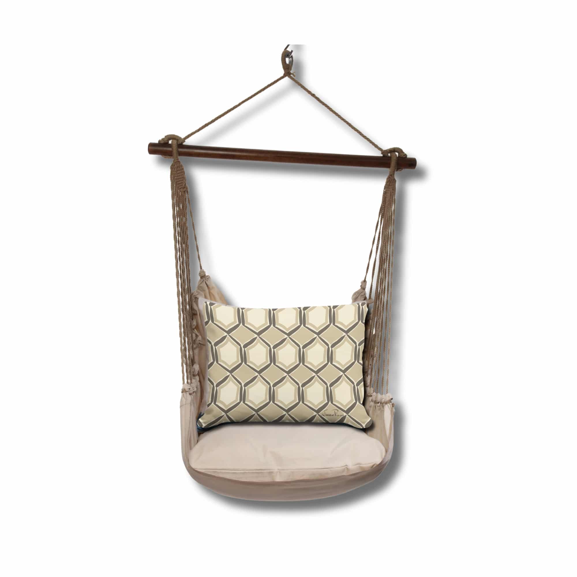Swing Set 4 piece - Latte Solid w/ Vintage Mirrors <br>(Item # sws-lt-jap2506) - Image 3