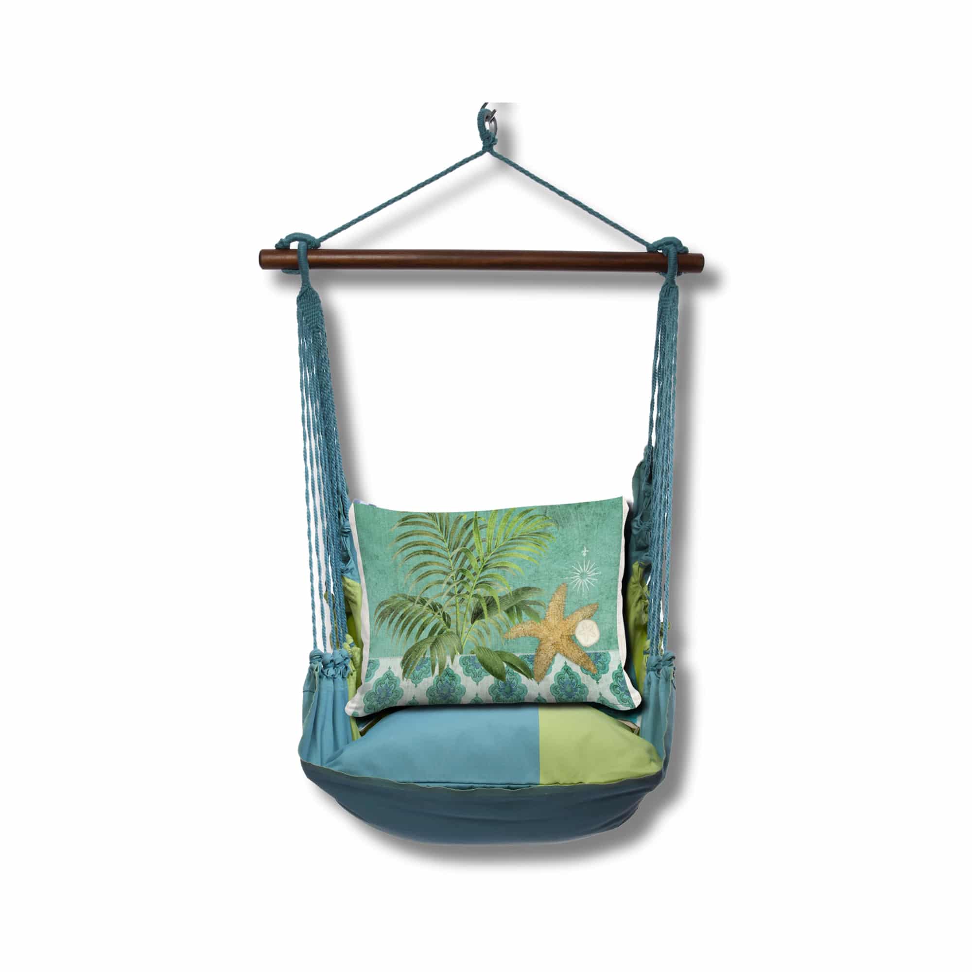 Swing Set 4 piece - Meadow Mist Stripe w/ Starfish and Palm <br>(Item # sws-mm-jm2504) - Image 3