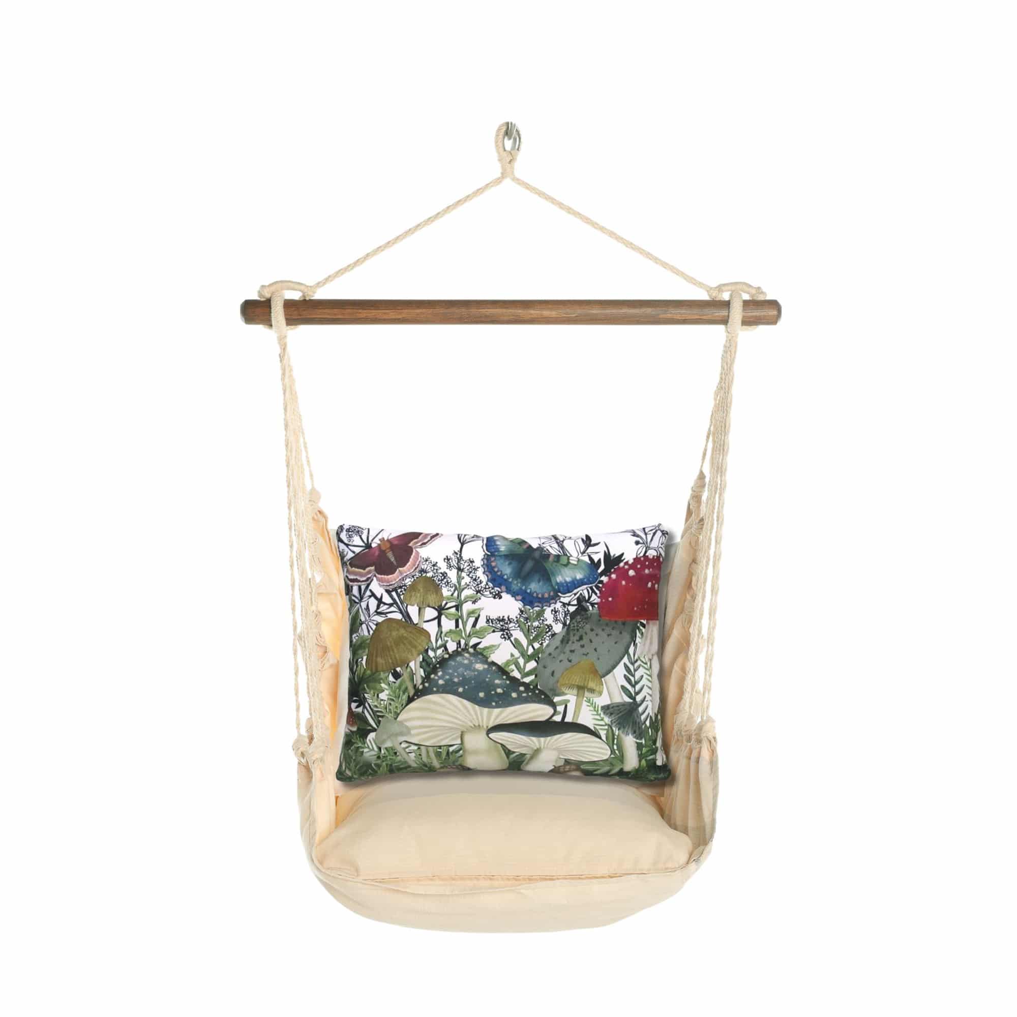 Swing Set 4 piece - Magnolia Stripe w/ Botanical Mushrooms 2 <br>(Item # sws-ms-nt463) - Image 3