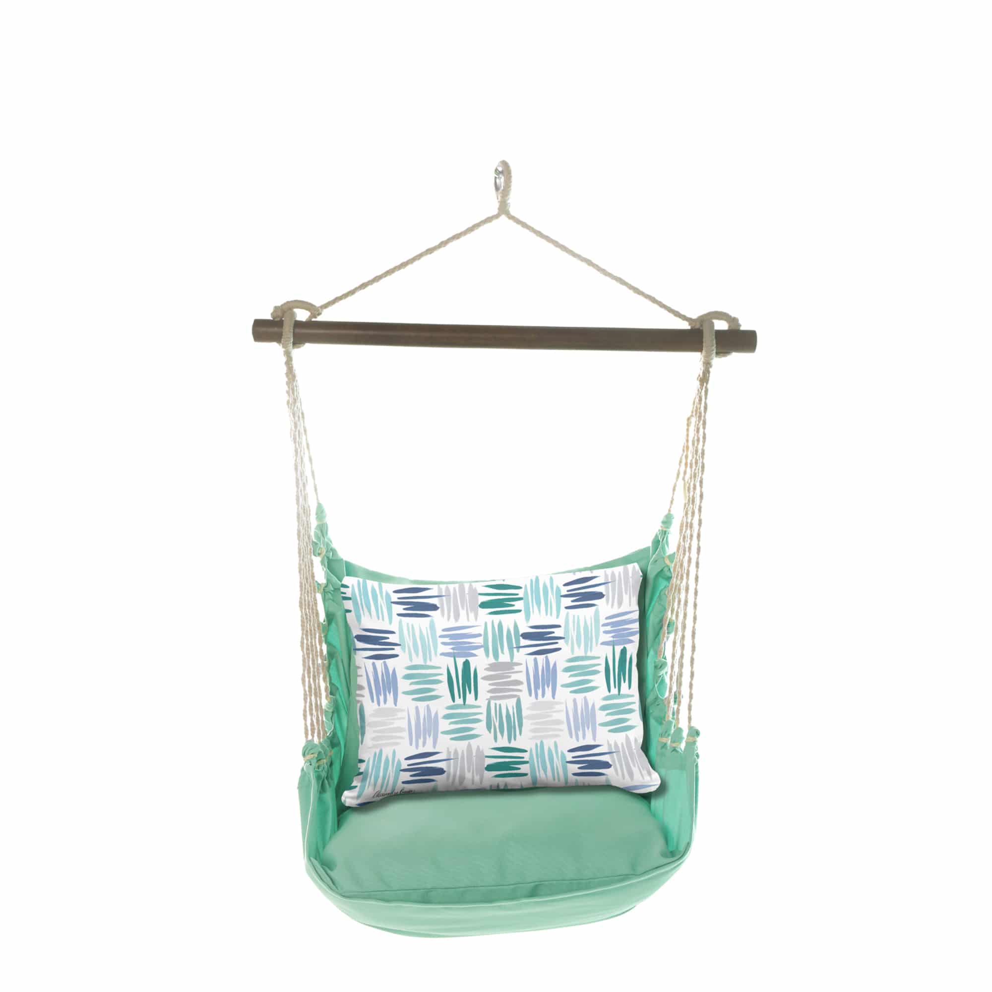Swing Set 4 piece - Seafoam Green Solid w/ Whimsy Strokes <br>(Item # sws-sf-ag2503) - Image 3