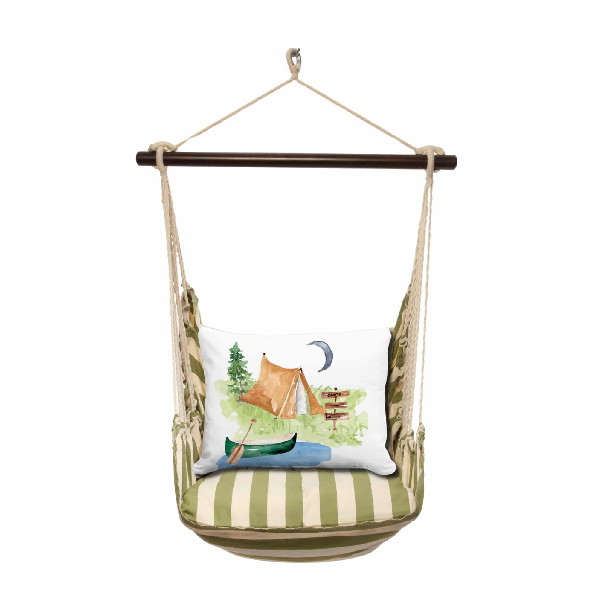 Swing Set 4 piece - Summer Palms Stripe w/ Summer Camp <br>(Item # sws-sp-pt2501) - Image 3