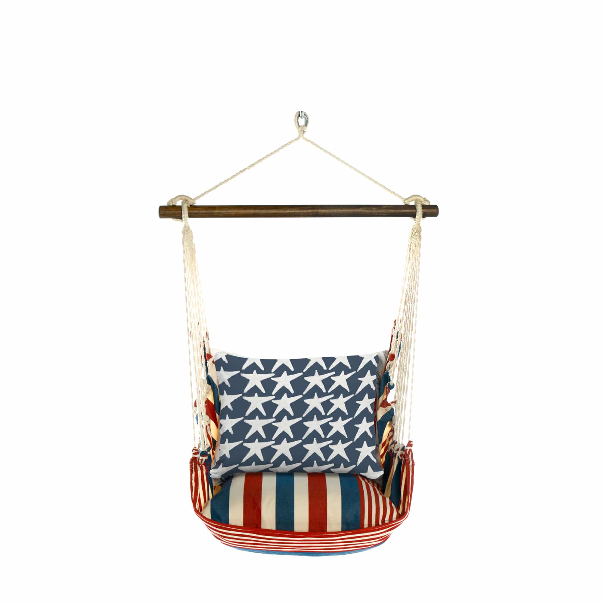 Swing Set 4 piece - Stars & Stripes w/ Flag Stars <br>(Item # sws-ss-jap2504) - Image 3