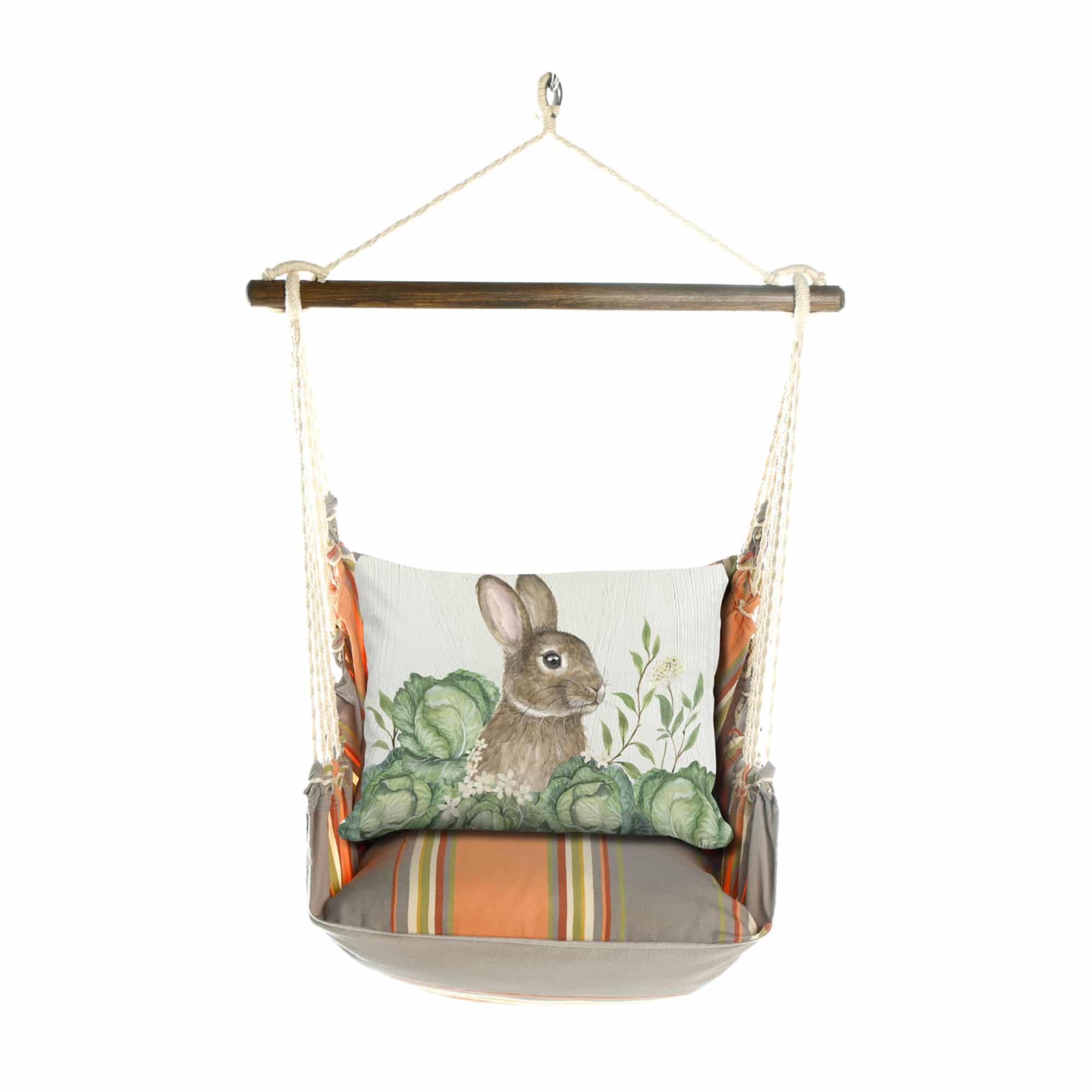 Swing Set 4 piece - Serene Sunset w/ Rabbit and Cabbages <br>(Item # sws-sun-brd2508) - Image 3